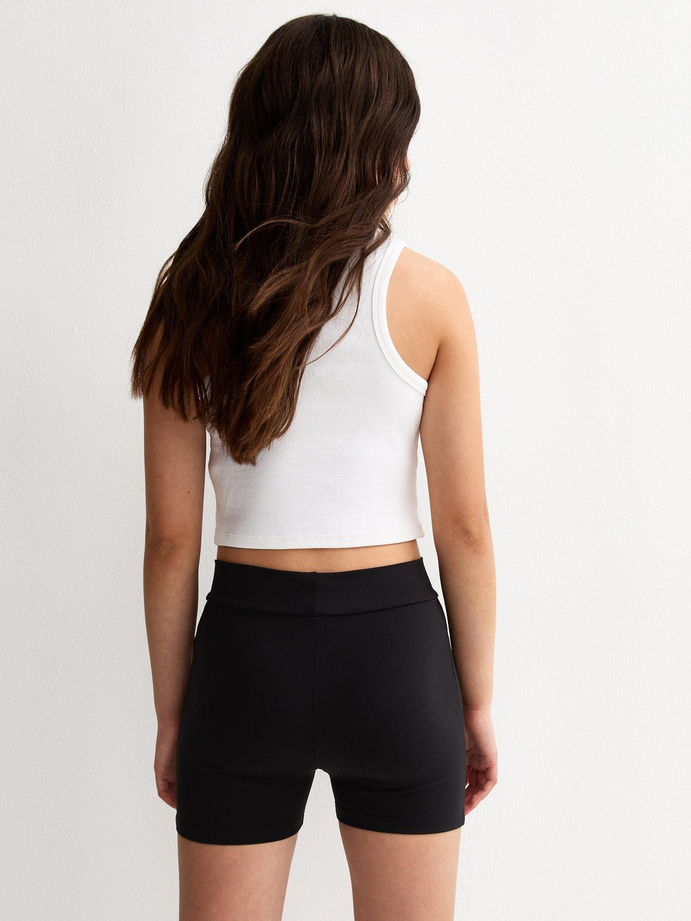 Image 2 of 5 of New Look 915 Girls Micro Cycling Shorts - Black