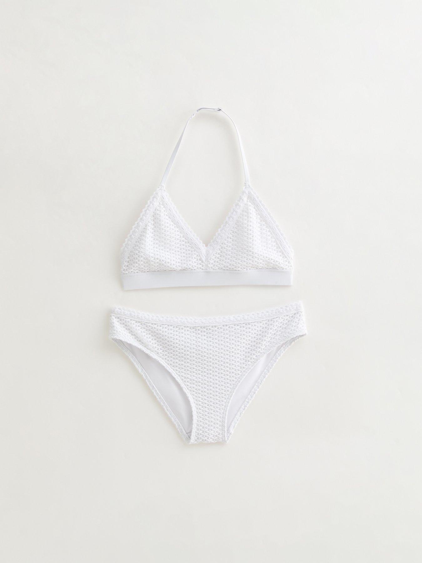 new-look-915-girls-white-crochet-bikini-setfront