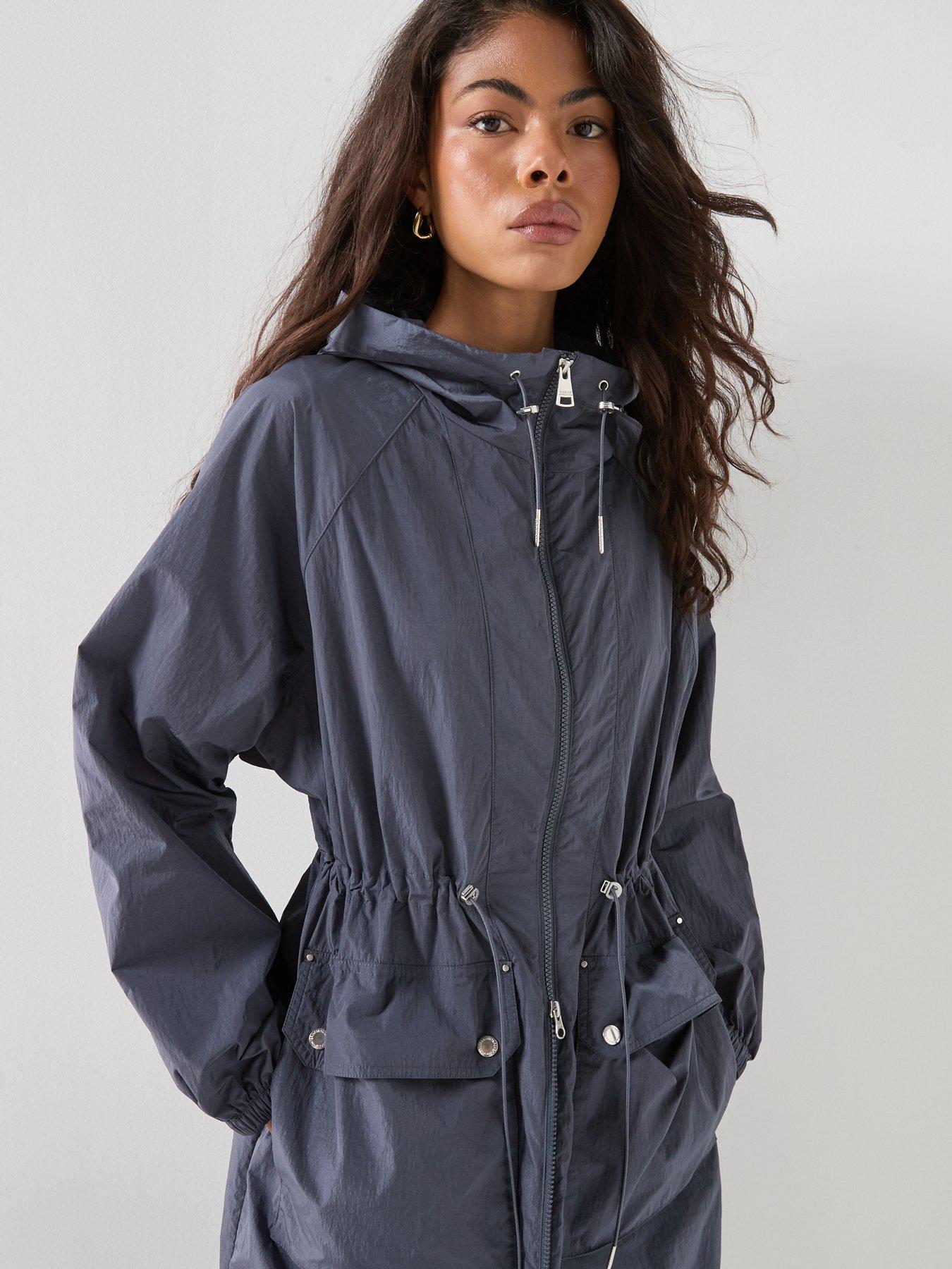 Image 5 of 6 of Barbour BIntl Danica Showerproof Jacket - White