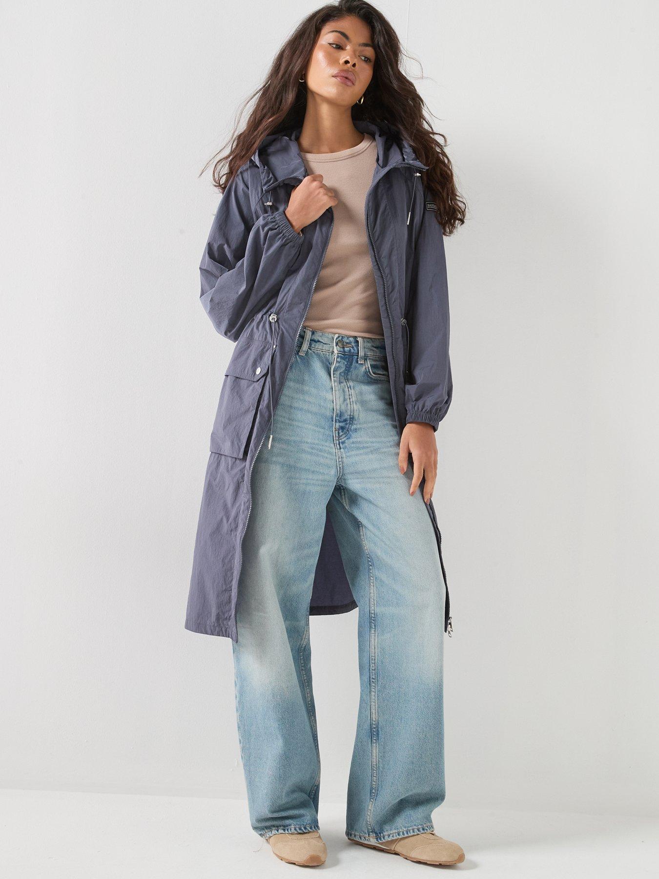 Image 6 of 6 of Barbour BIntl Danica Showerproof Jacket - White