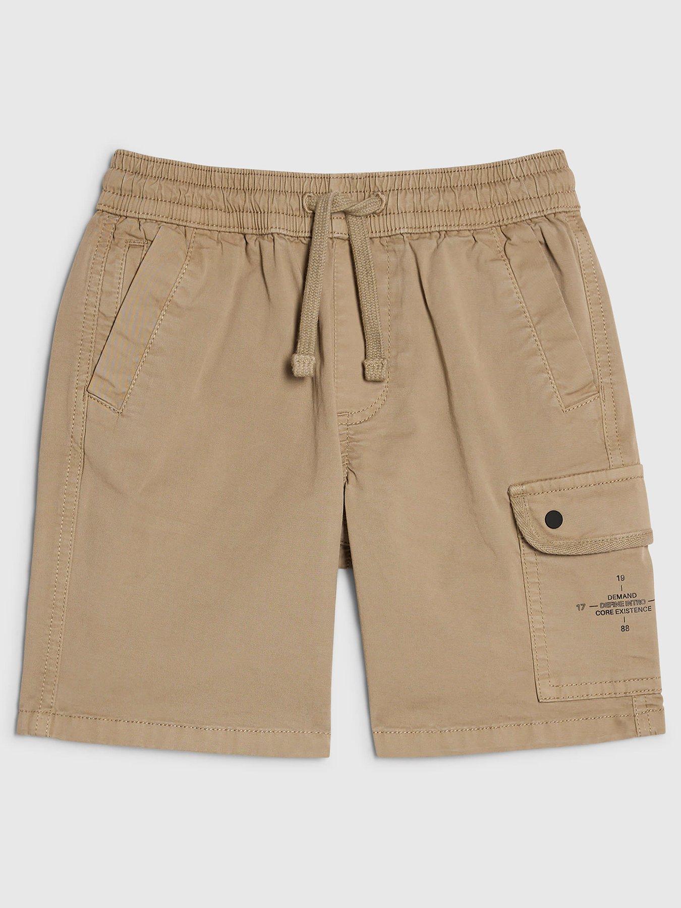 River Island Older Boys Romeo Twill Cargo Shorts - Beige