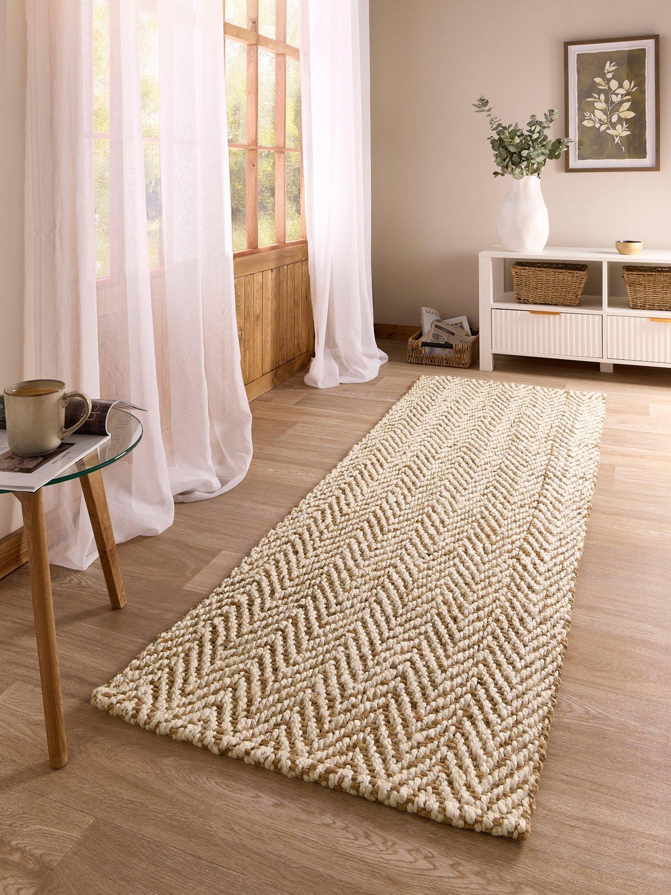Image 1 of 3 of The Very Collection Jute Herringbone Runner 67x230cm