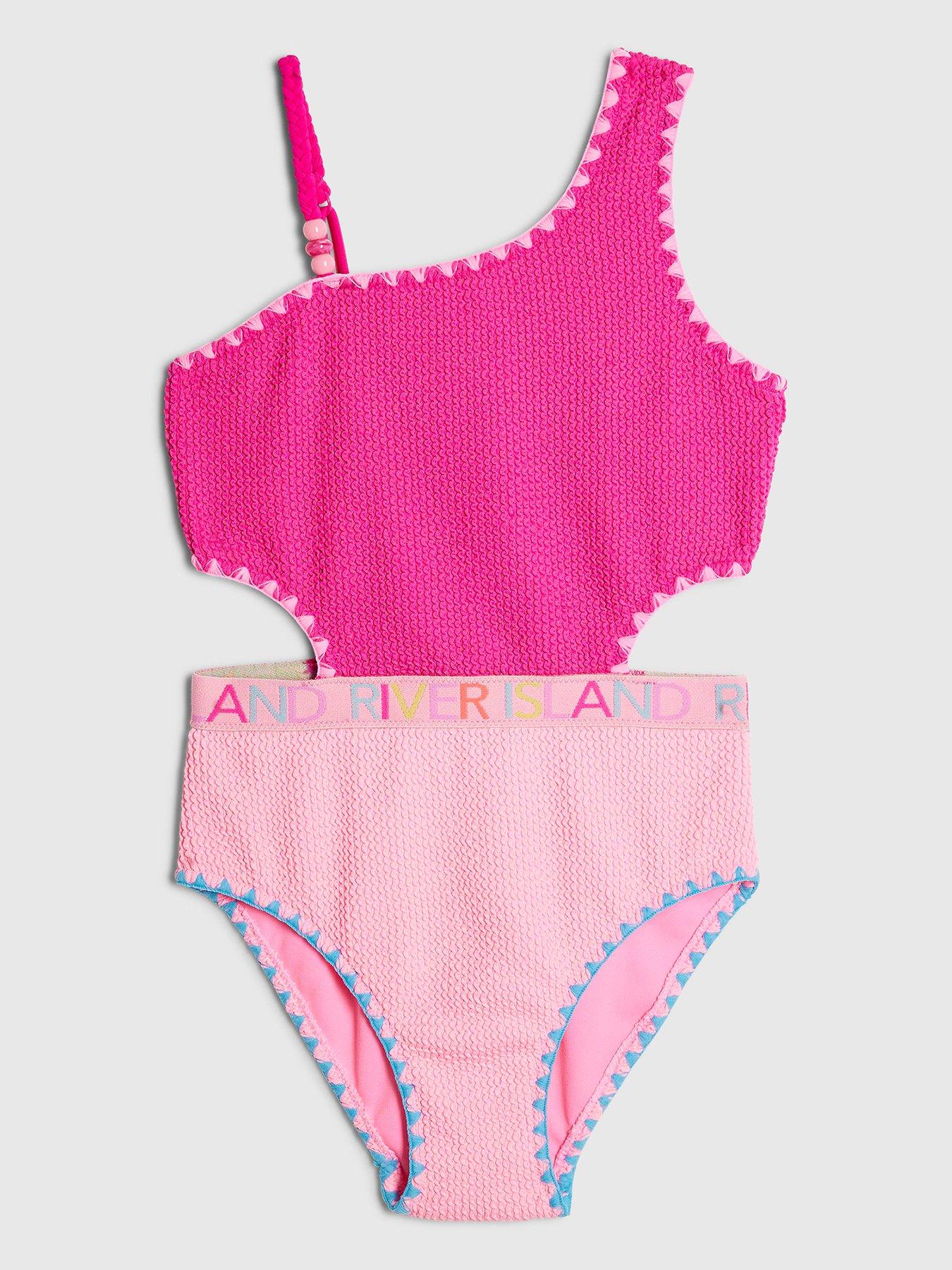 river-island-older-girls-textured-asymmetric-swimsuit-pink