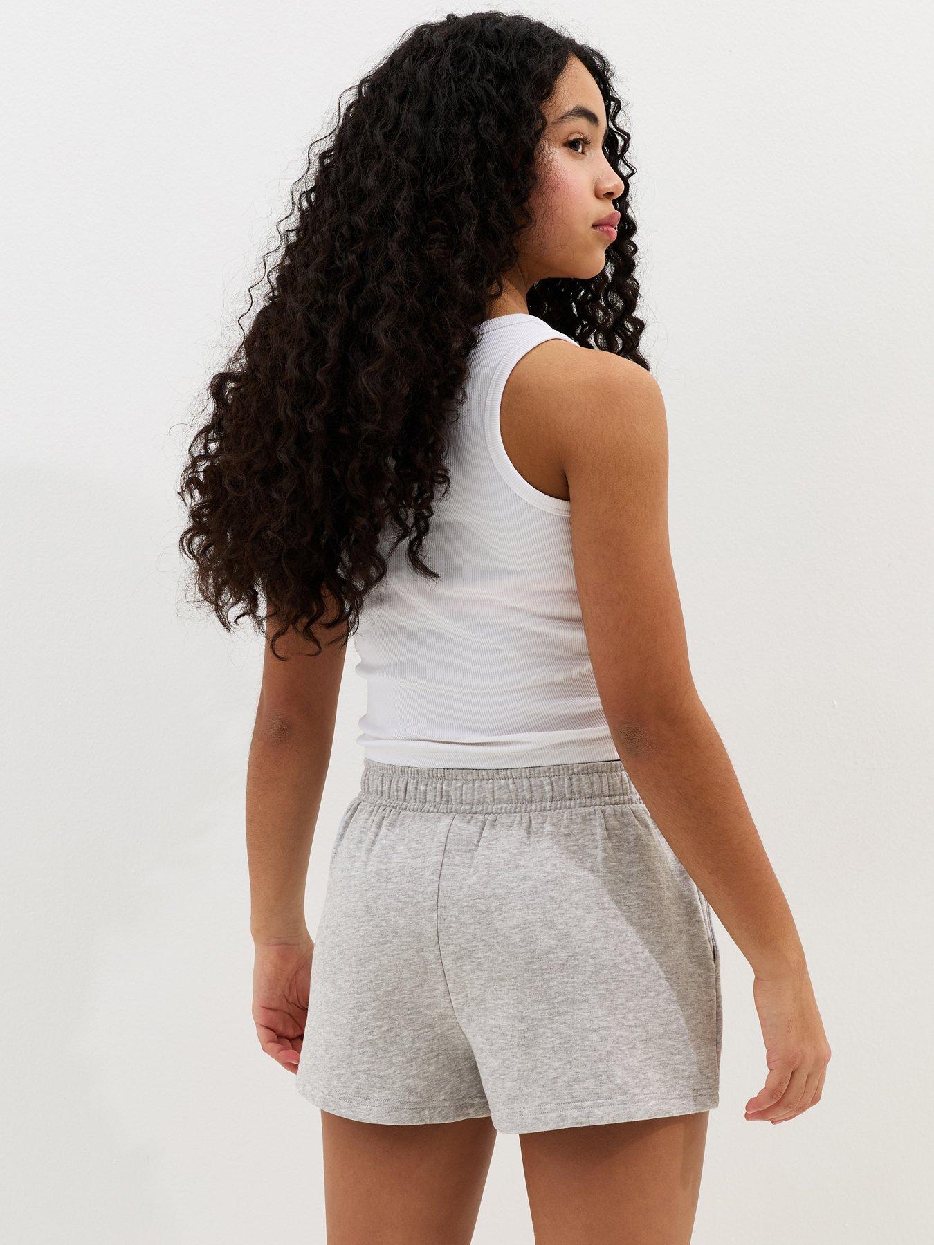 new-look-915-girls-drawstring-jogger-shorts-dark-greystillFront