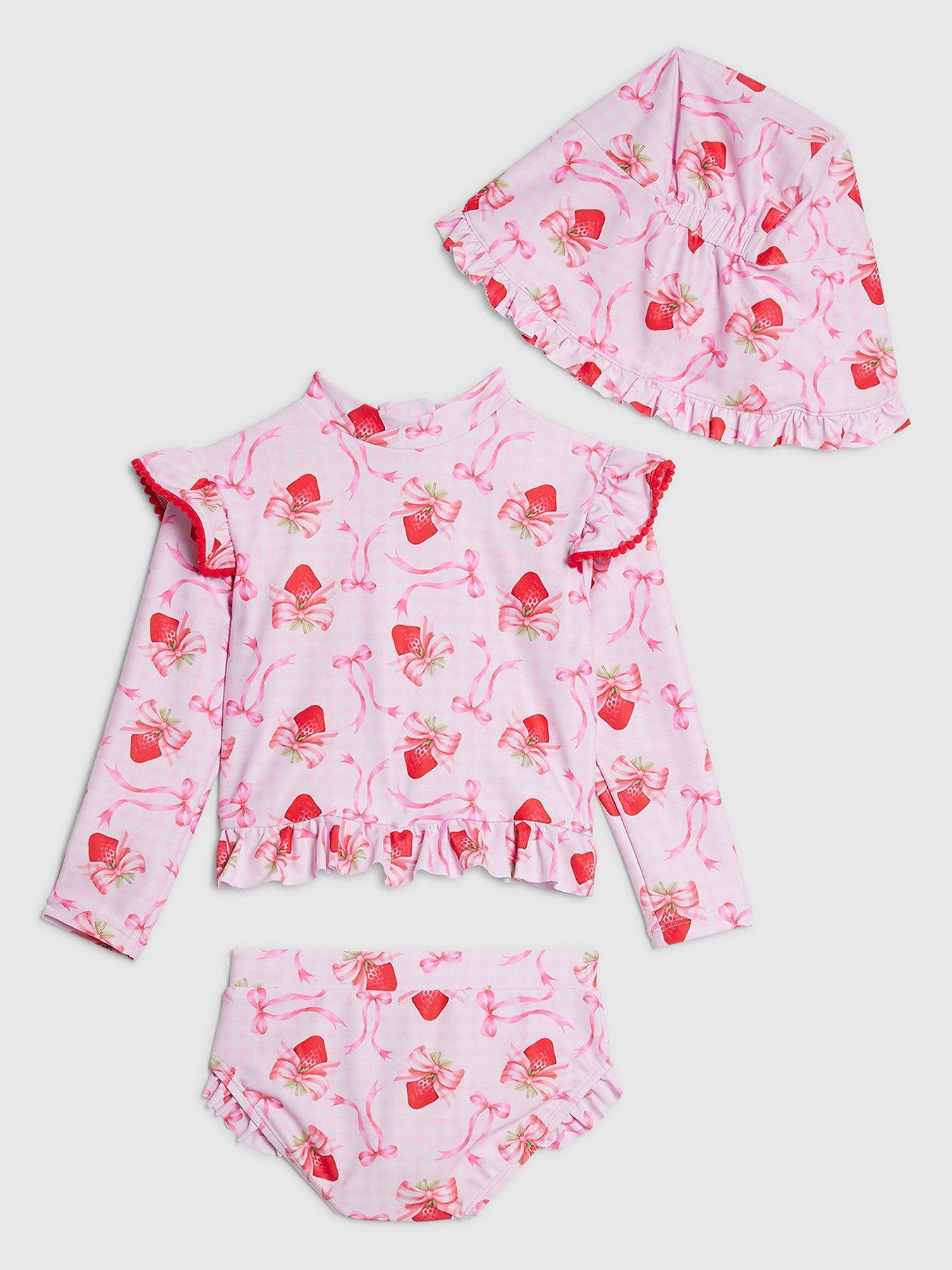 river-island-mini-girls-strawberry-bow-bikini-hat-set-pinkback