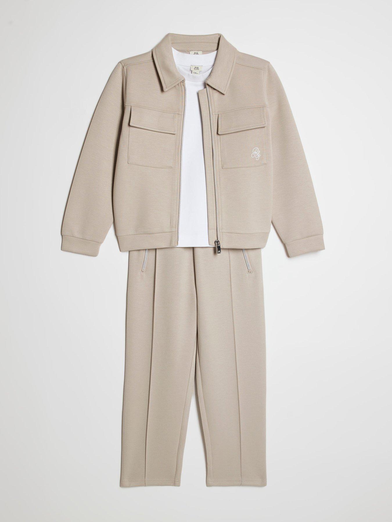 river-island-older-boys-3-piece-jacket-set-beigeoutfit