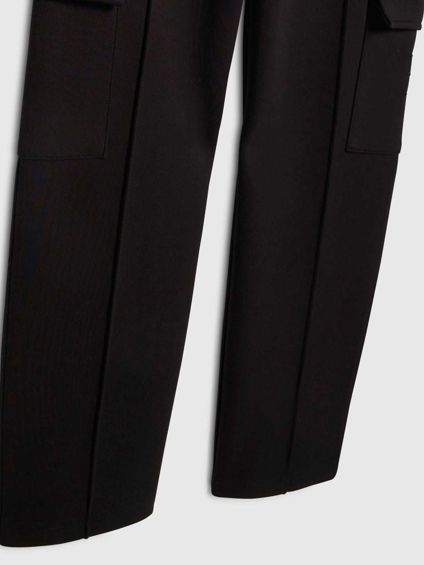 river-island-older-boys-slim-fit-polo-jogger-set-blackdetail