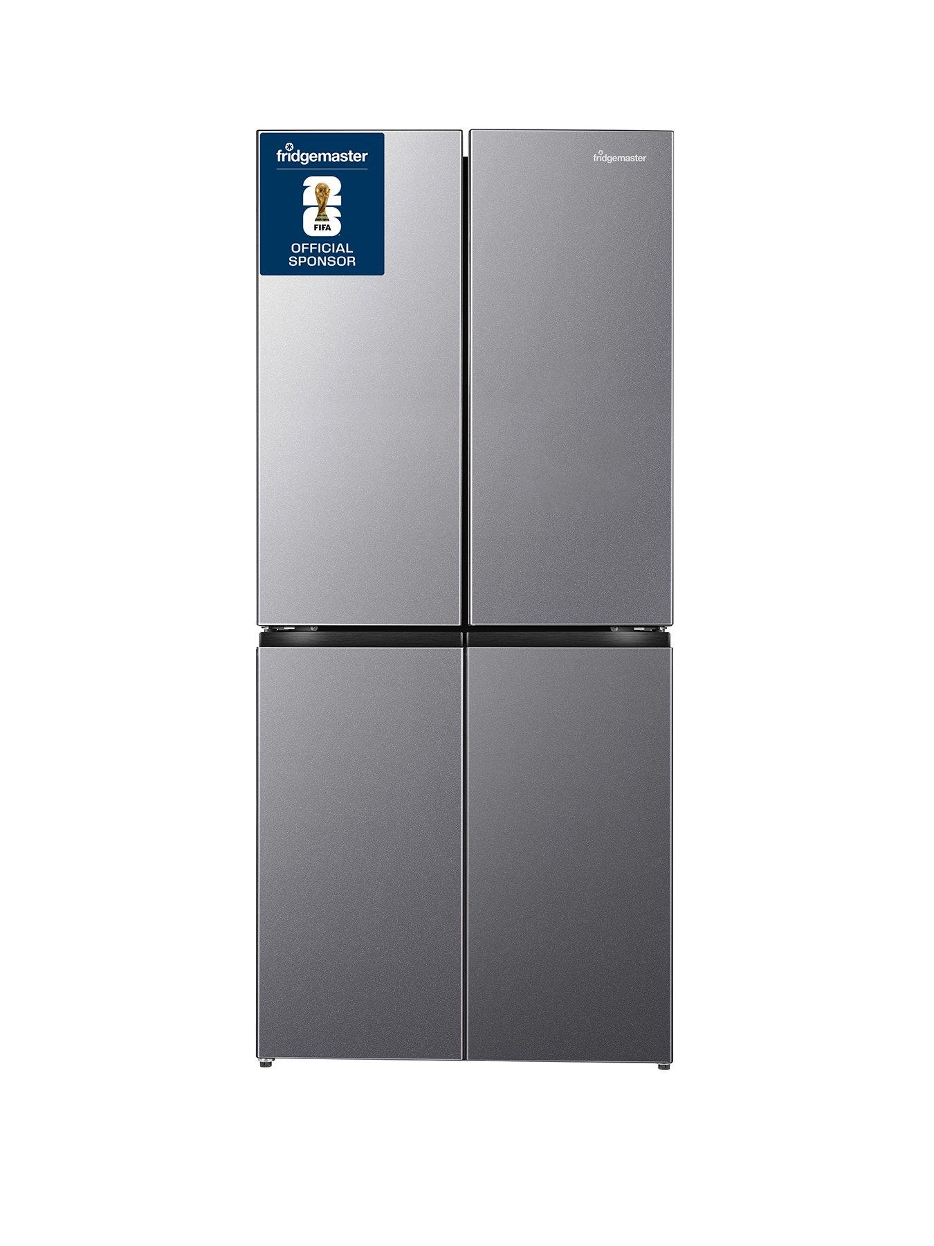 Fridgemaster Fridgemaster MQ79395ES 181cm High Total No Frost Freestanding American Cross Door Fridge Freezer - Silver