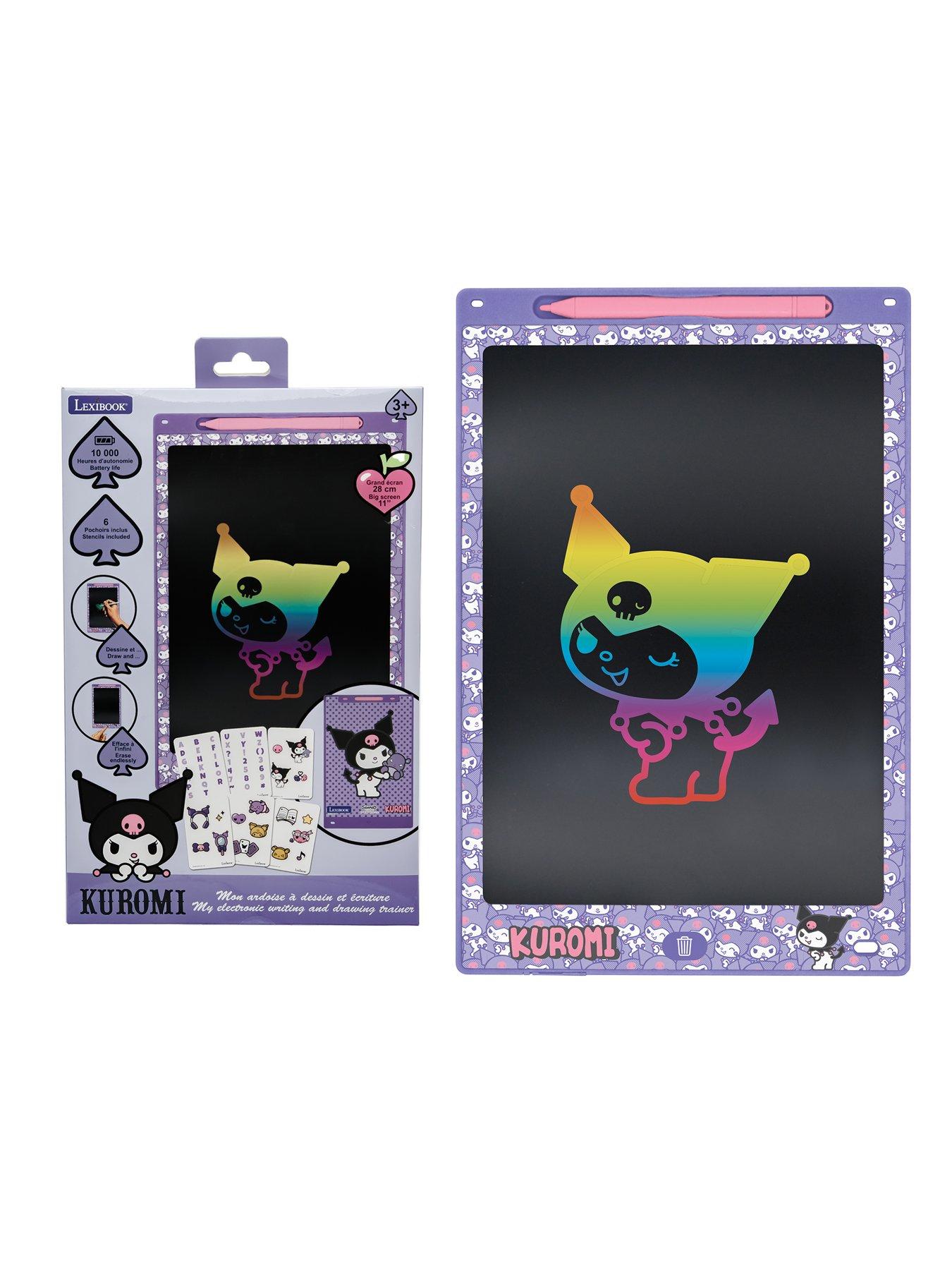 Image 4 of 7 of Hello Kitty Kuromi 11'' multicolor learning drawing E-ink tablet with stencils