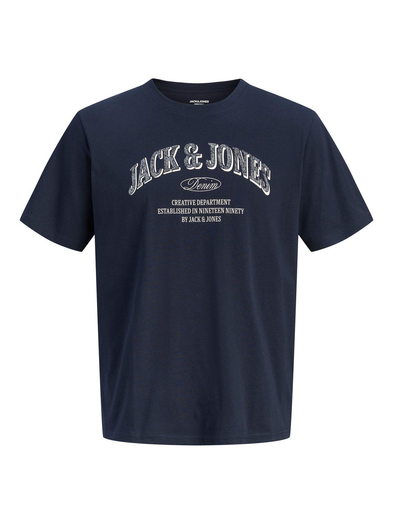 Image 5 of 6 of Jack & Jones Junior Boys Denver Logo Short Sleeve Tshirt - Navy