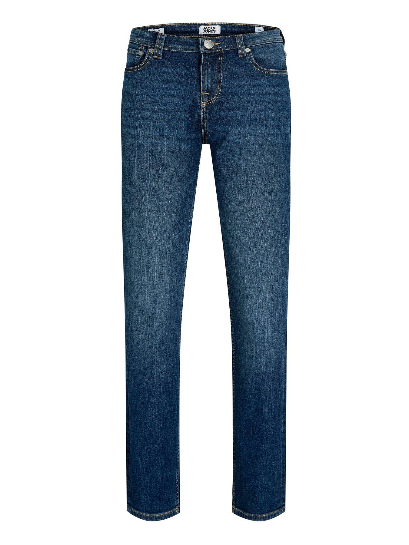 Image 1 of 2 of Jack & Jones Junior Boys Clark Original 295 Regular Jeans - Denim - Blue
