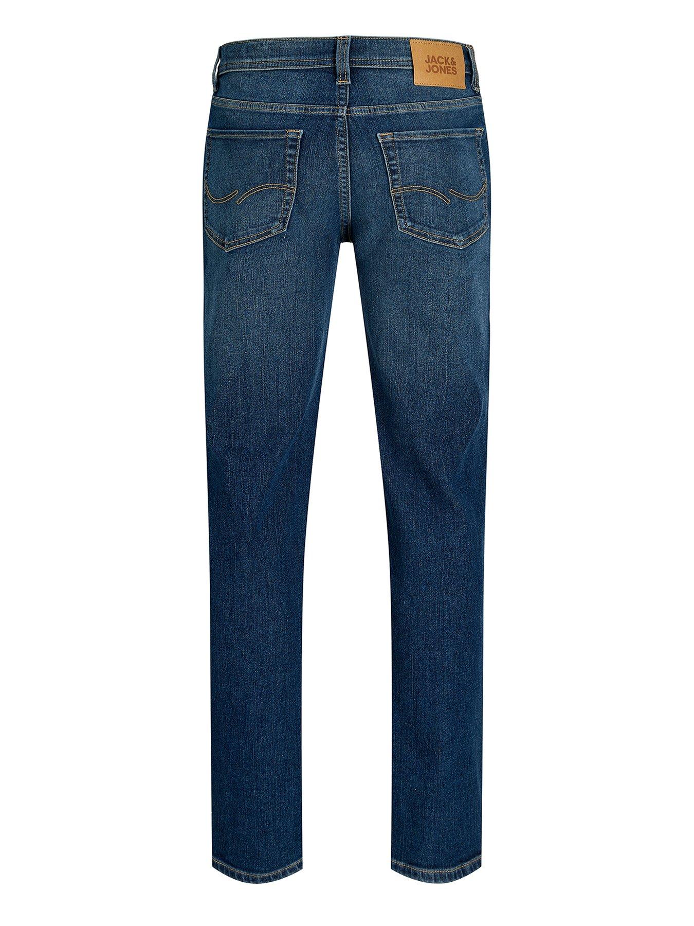 Image 2 of 2 of Jack & Jones Junior Boys Clark Original 295 Regular Jeans - Denim - Blue