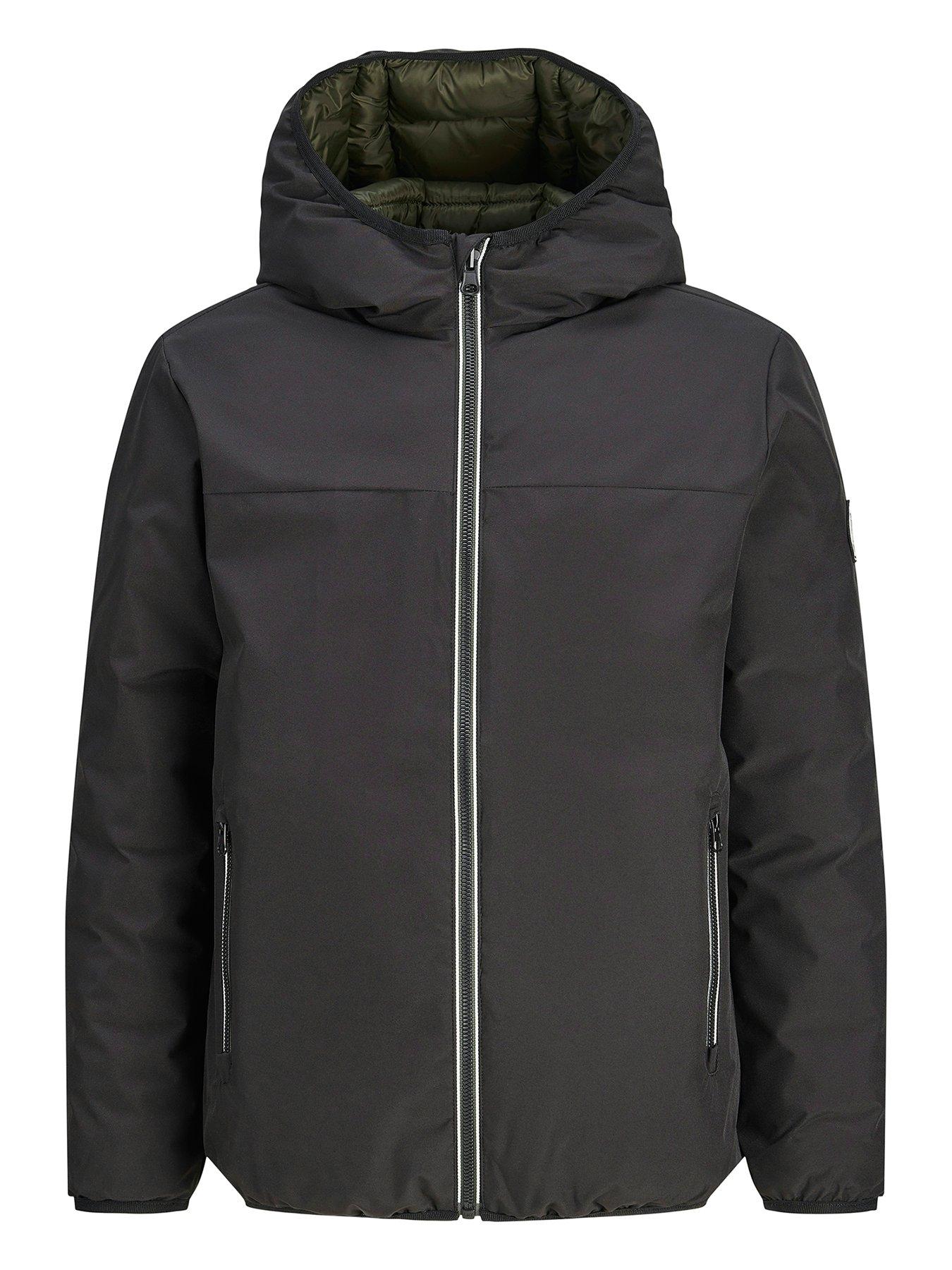 Jack & Jones Junior Boys Brooklyn Reversible Jacket - Black