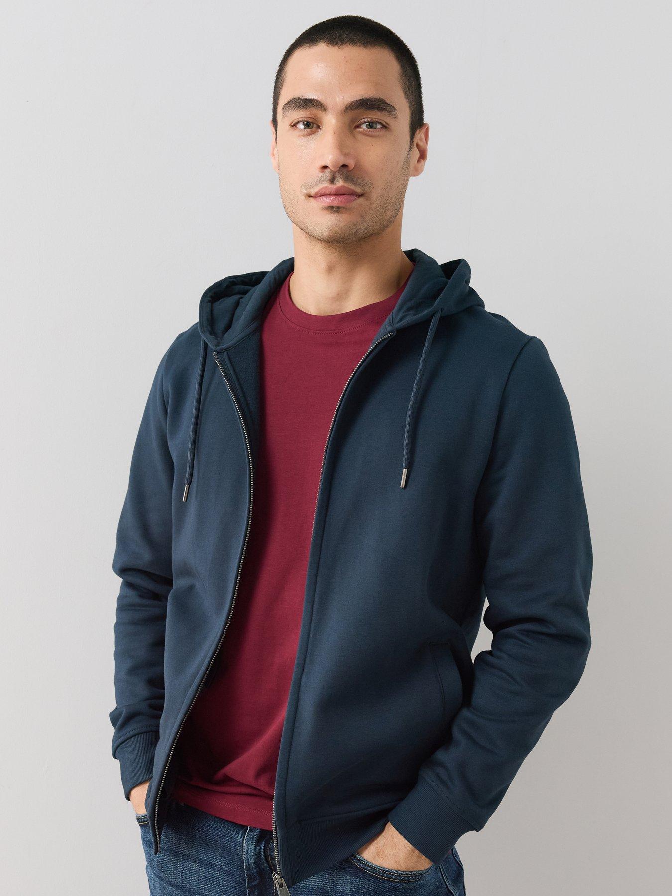 The Very Collection Essential Zip Through Hoodie - Navy