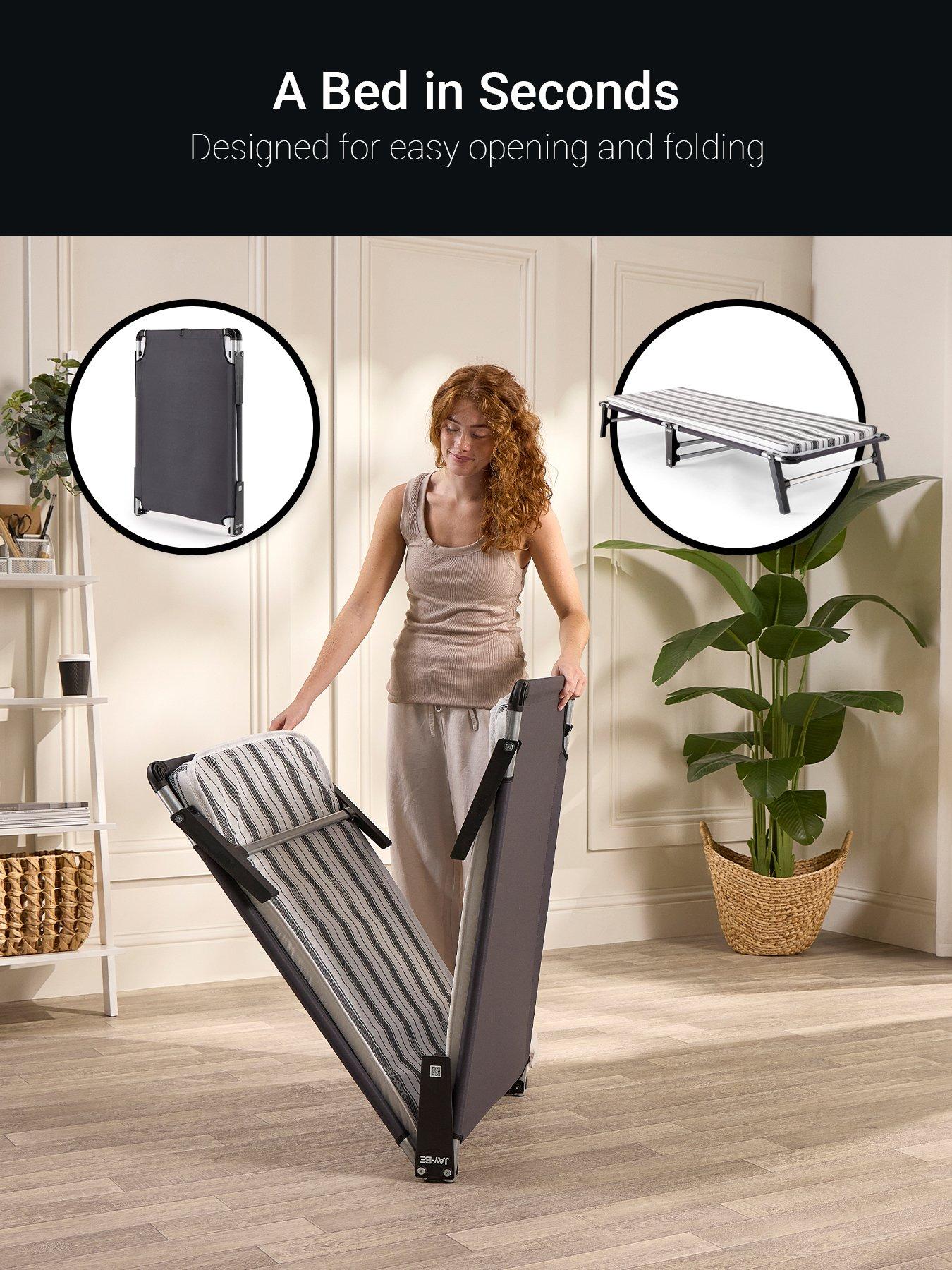 Image 3 of 8 of Jaybe ME70 Mobile Folding Bed with Comfort Mattress, Single