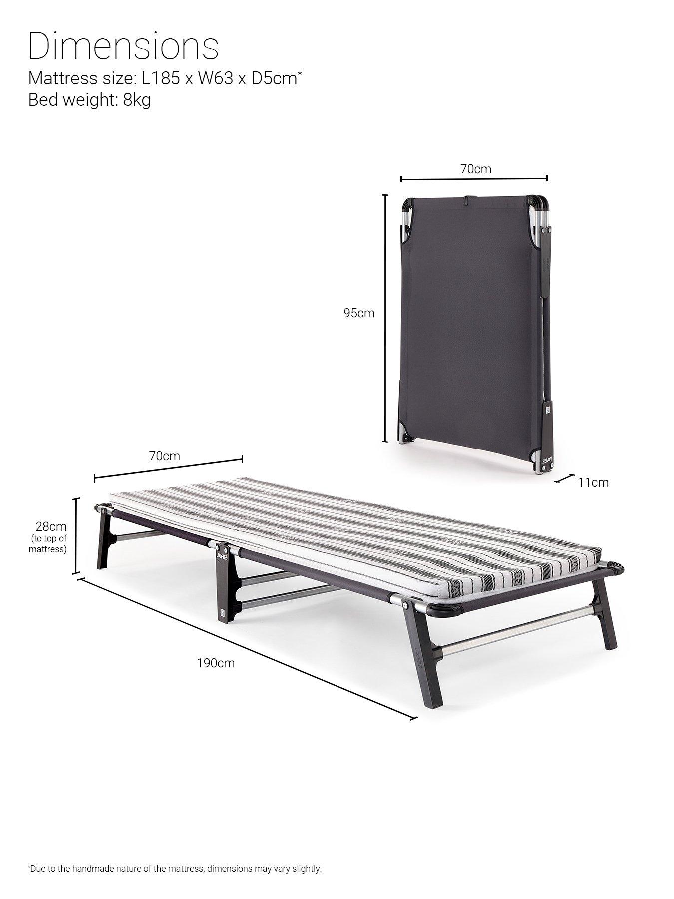 Image 7 of 8 of Jaybe ME70 Mobile Folding Bed with Comfort Mattress, Single