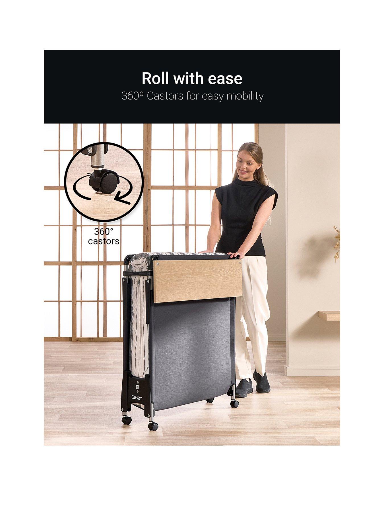 Image 2 of 8 of Jaybe QE80 Quick Folding Bed with Comfort Mattress, Single