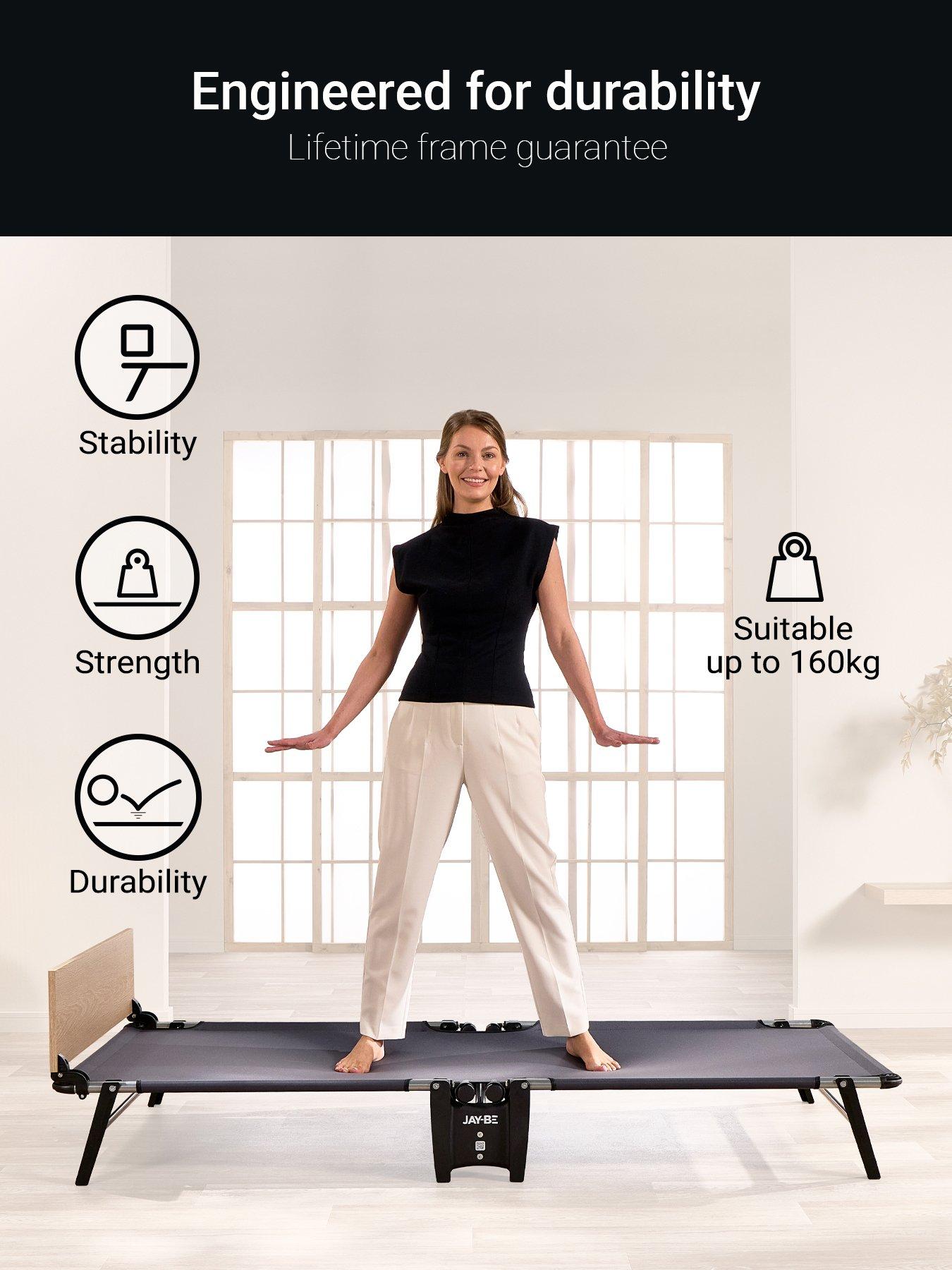 Image 5 of 8 of Jaybe QE80 Quick Folding Bed with Comfort Mattress, Single