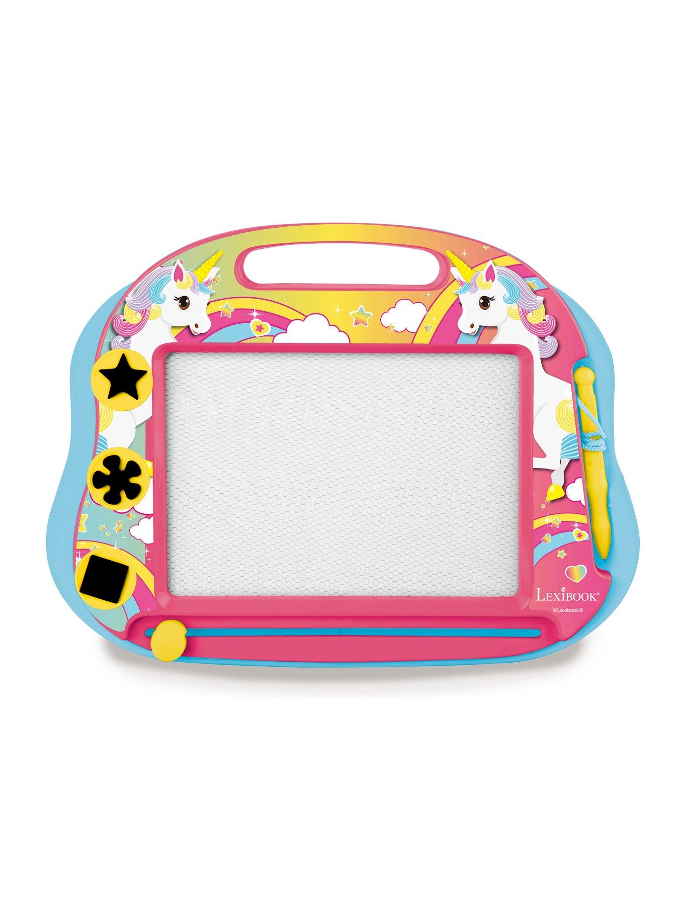 lexibook-unicorn-magnetic-multicolor-drawing-board-with-accessories-a5-formatstillFront