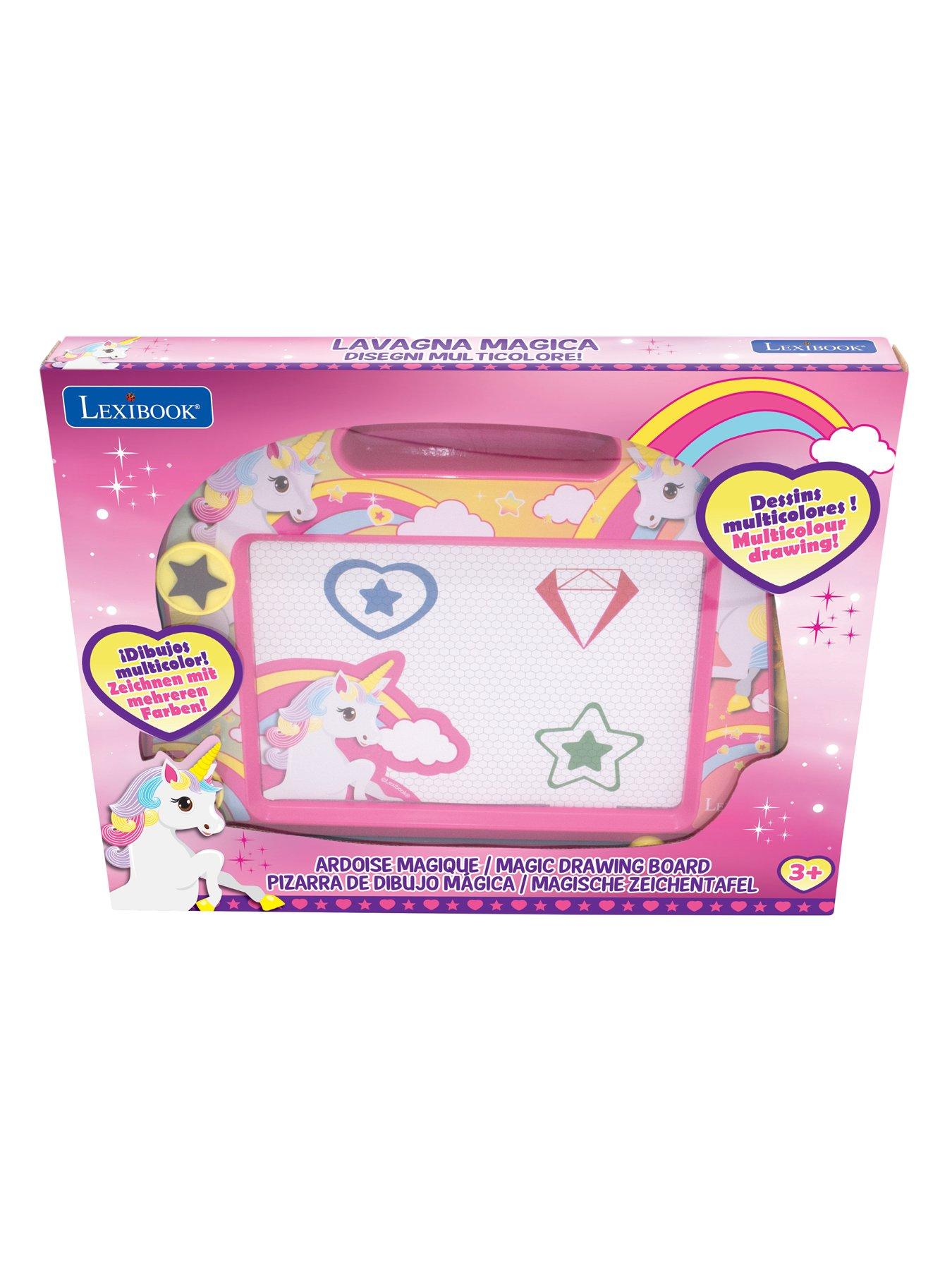 lexibook-unicorn-magnetic-multicolor-drawing-board-with-accessories-a5-formatoutfit