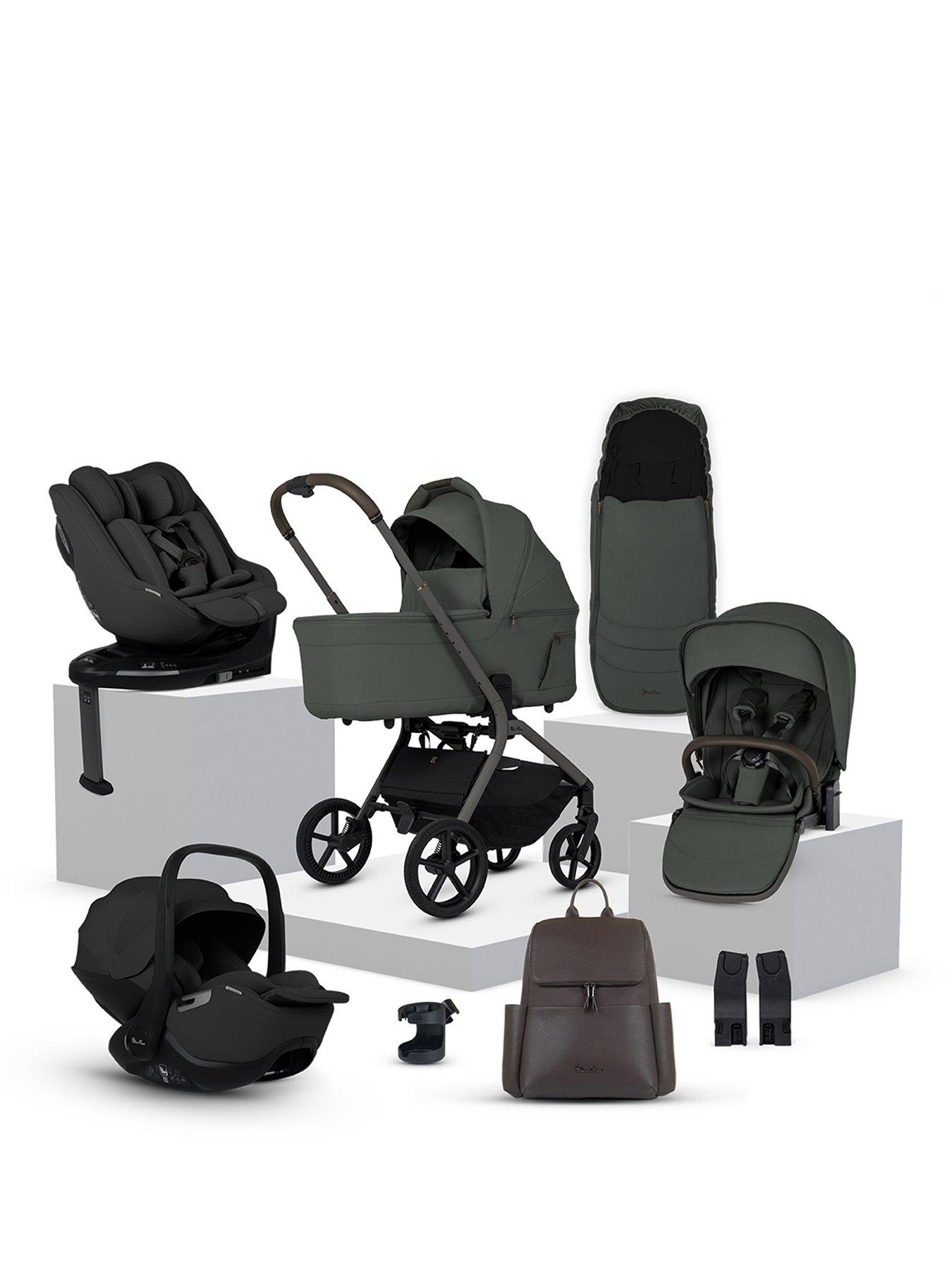 Silver Cross Breez Family Travel System Pushchair Bundle - Pewter
