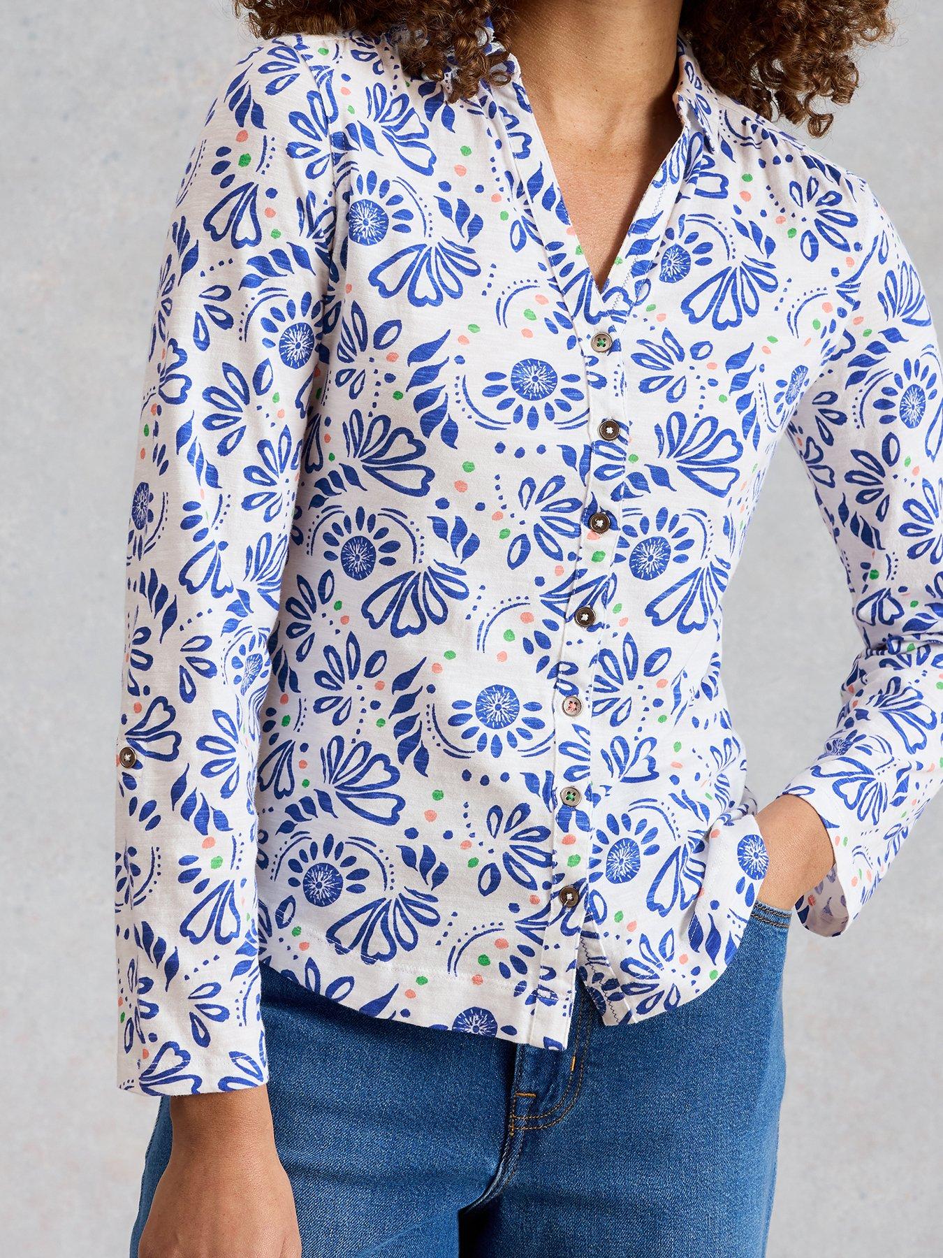 Image 1 of 6 of White Stuff Annie Jersey Shirt