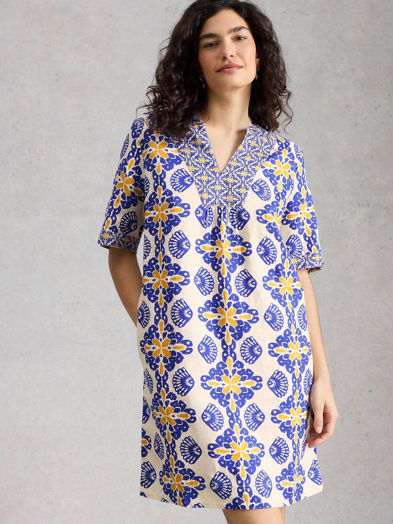 White Stuff Ash Linen Dress