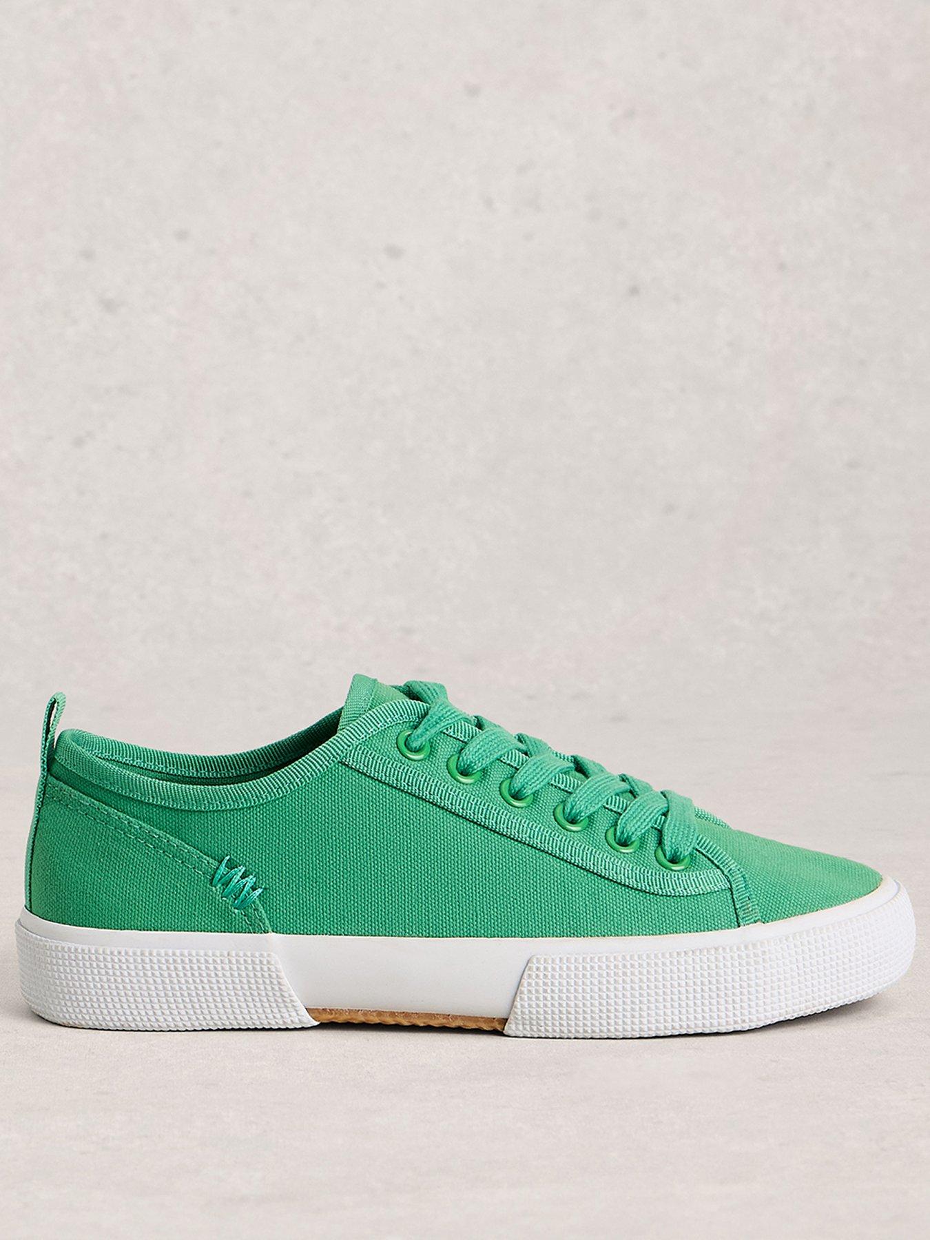 White Stuff Pippa Canvas Lace Up Trainer