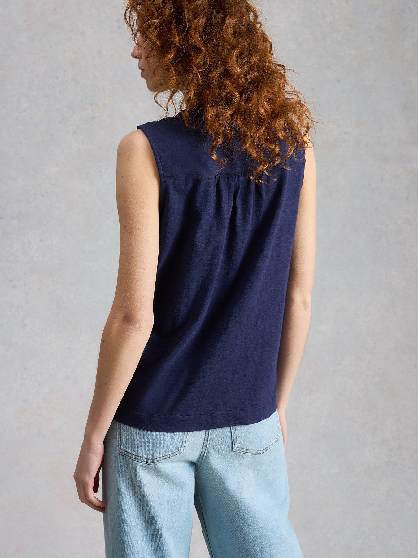 Image 2 of 6 of White Stuff Poppy Linen Blend Top