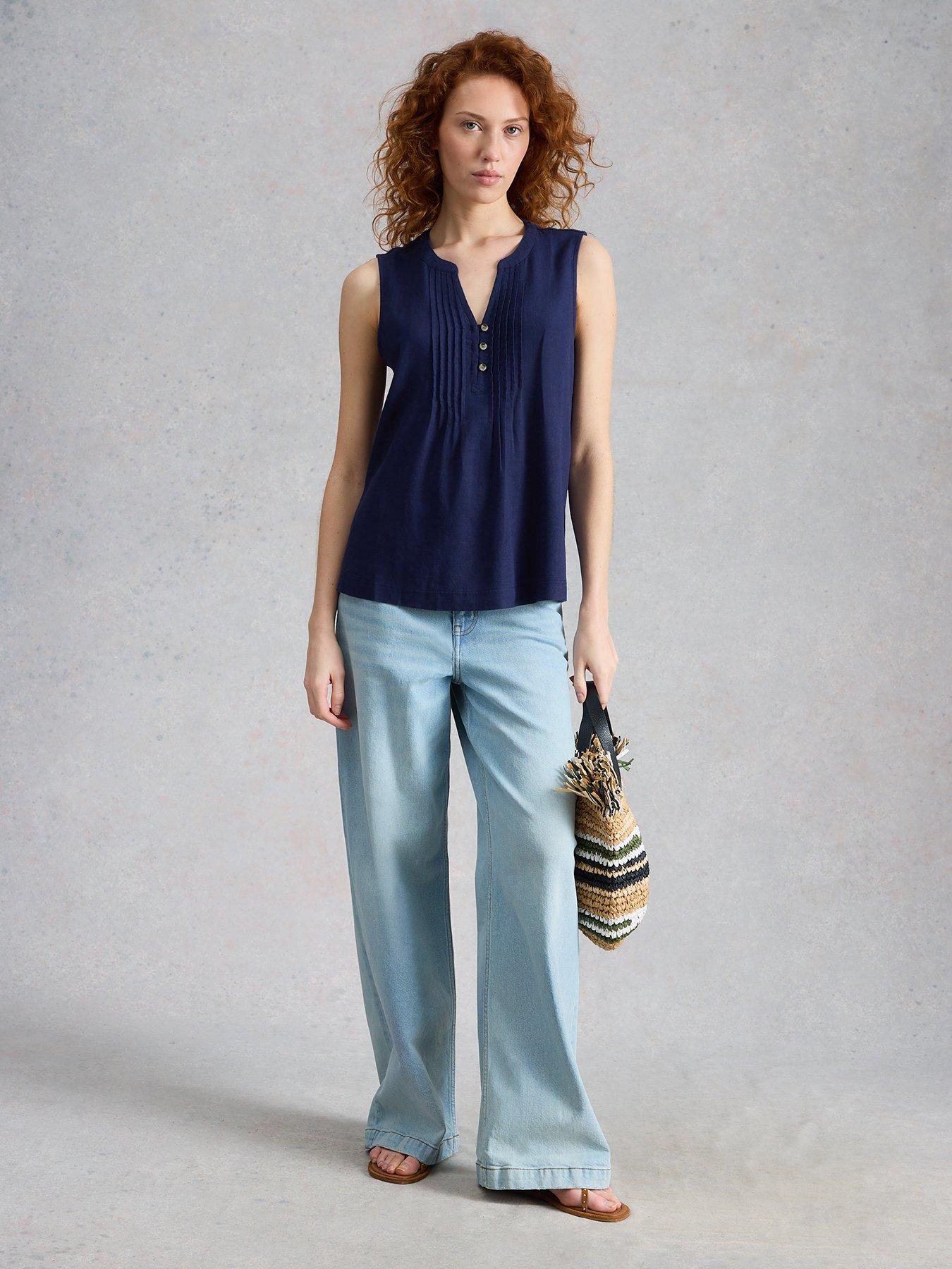 Image 3 of 6 of White Stuff Poppy Linen Blend Top