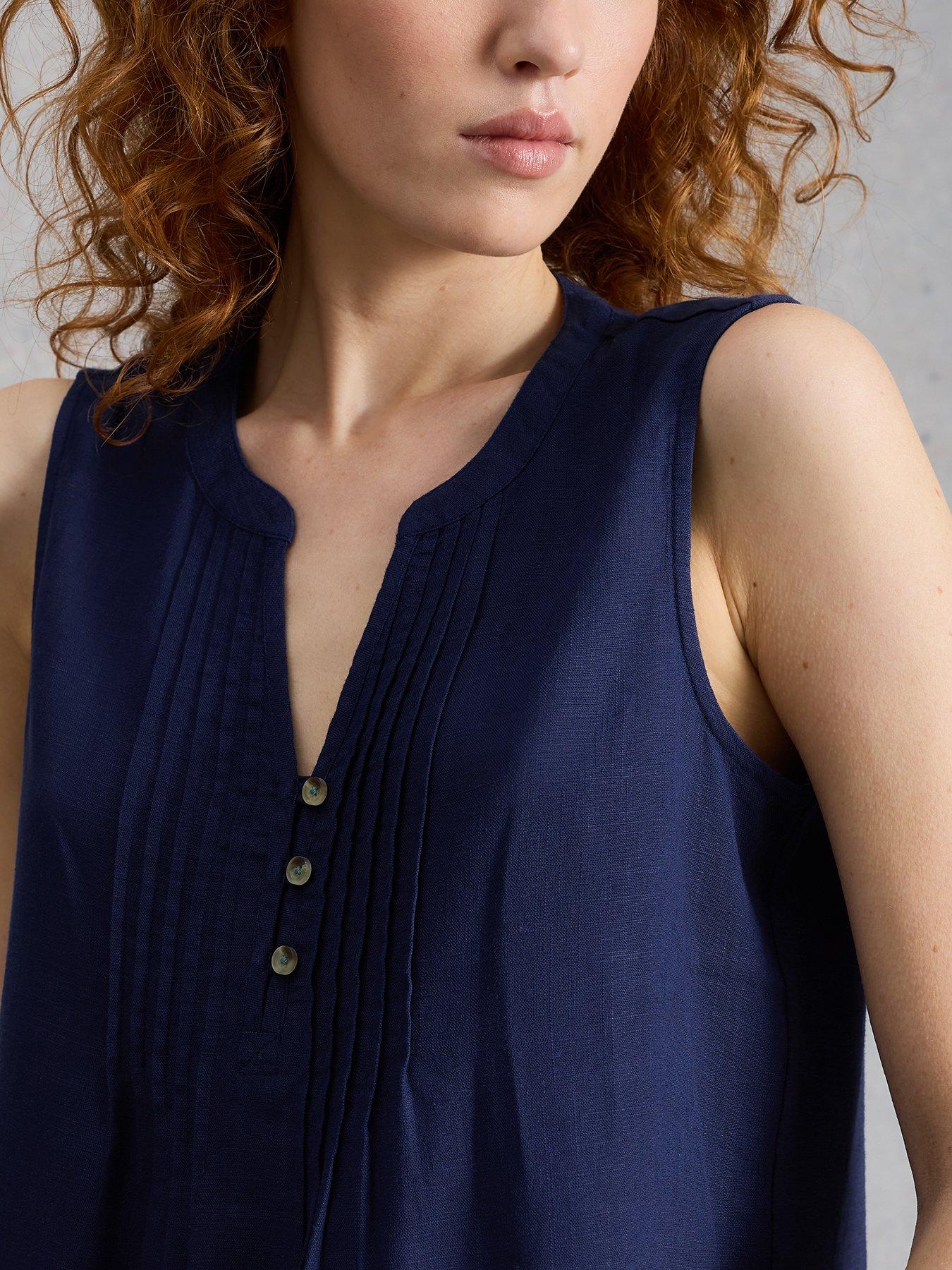 Image 4 of 6 of White Stuff Poppy Linen Blend Top