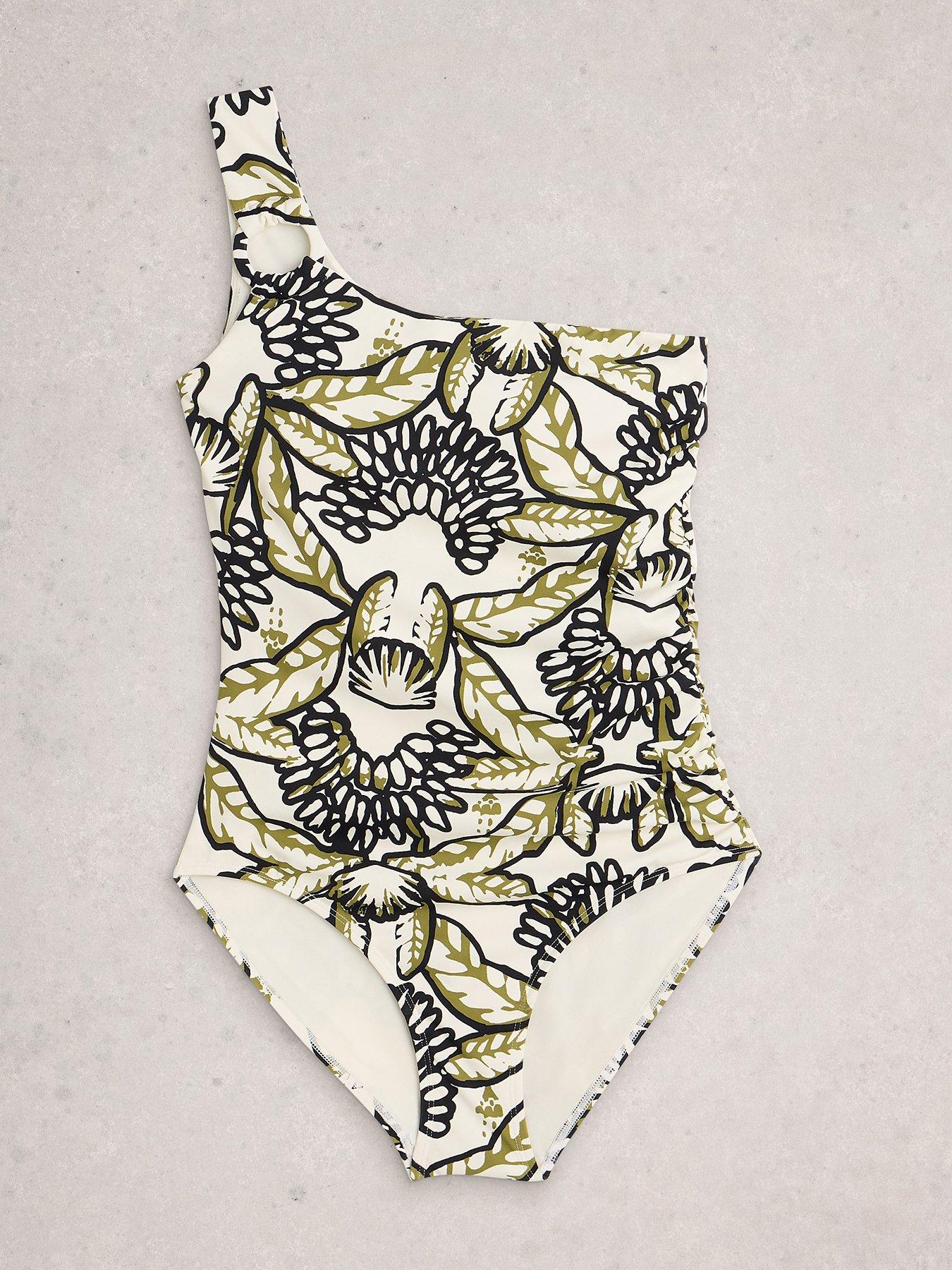 Image 5 of 6 of White Stuff Ivy One Shoulder Swimsuit