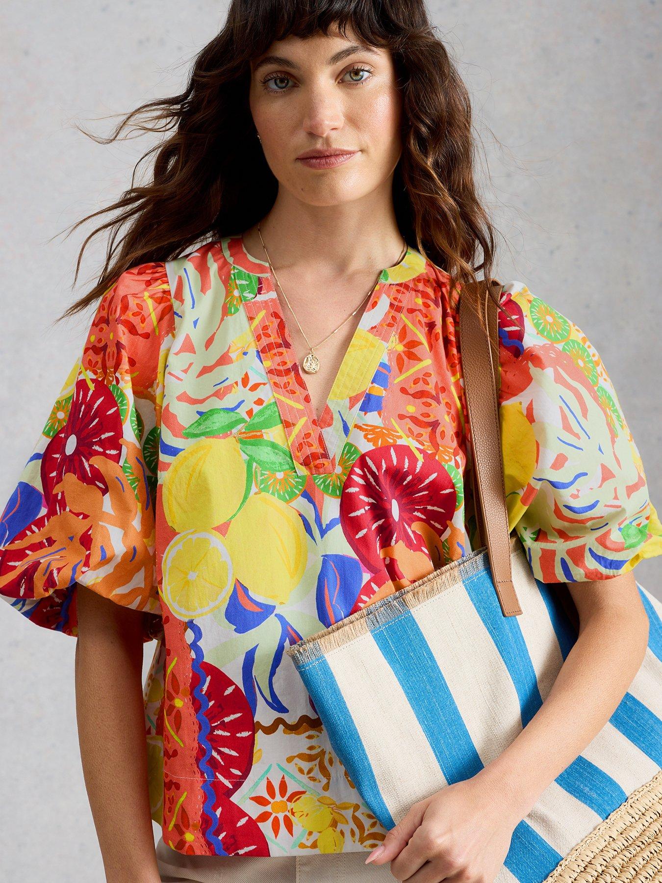 Image 4 of 6 of White Stuff Bex Cotton Top - Yellow