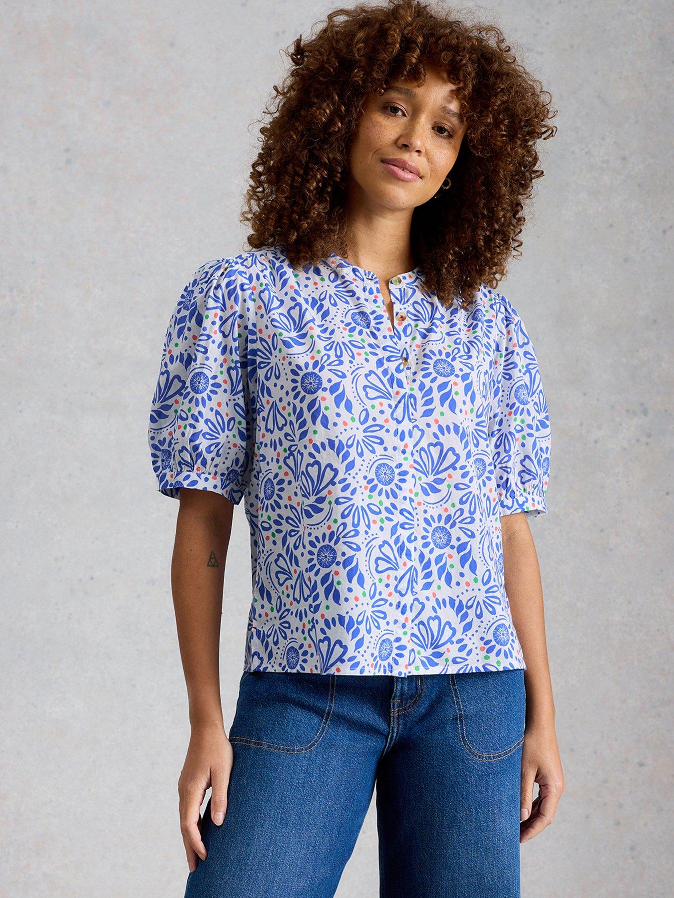 White Stuff Lana Cotton Top - Ivory