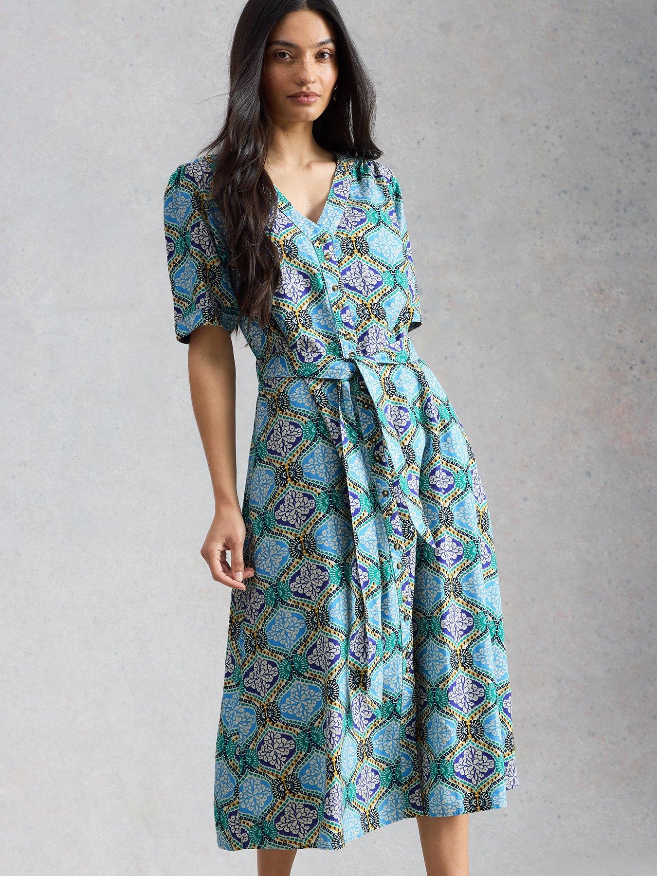 Image 1 of 6 of White Stuff Val Linen Blend Dress