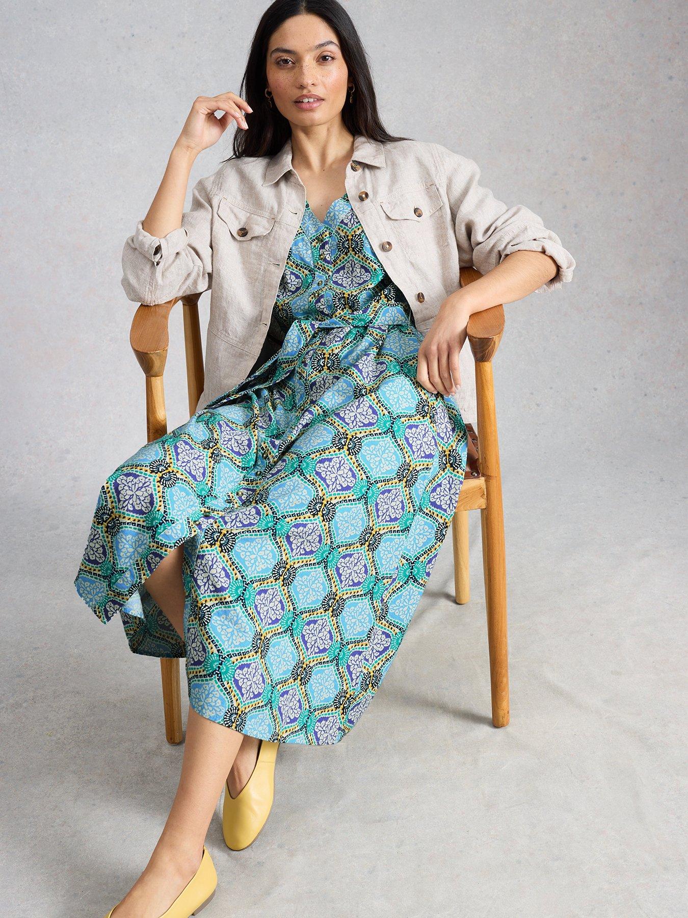 Image 4 of 6 of White Stuff Val Linen Blend Dress