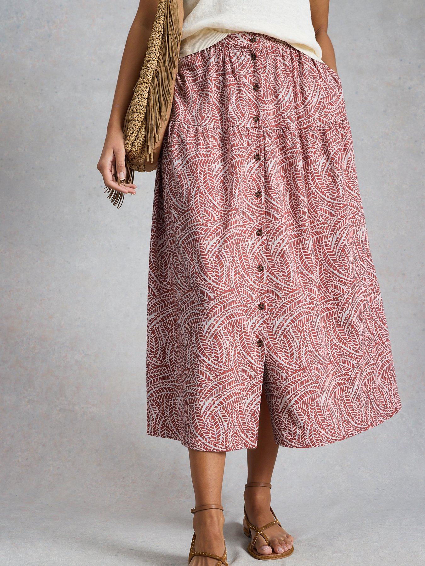 White Stuff Dana Jersey Maxi Skirt - Pink