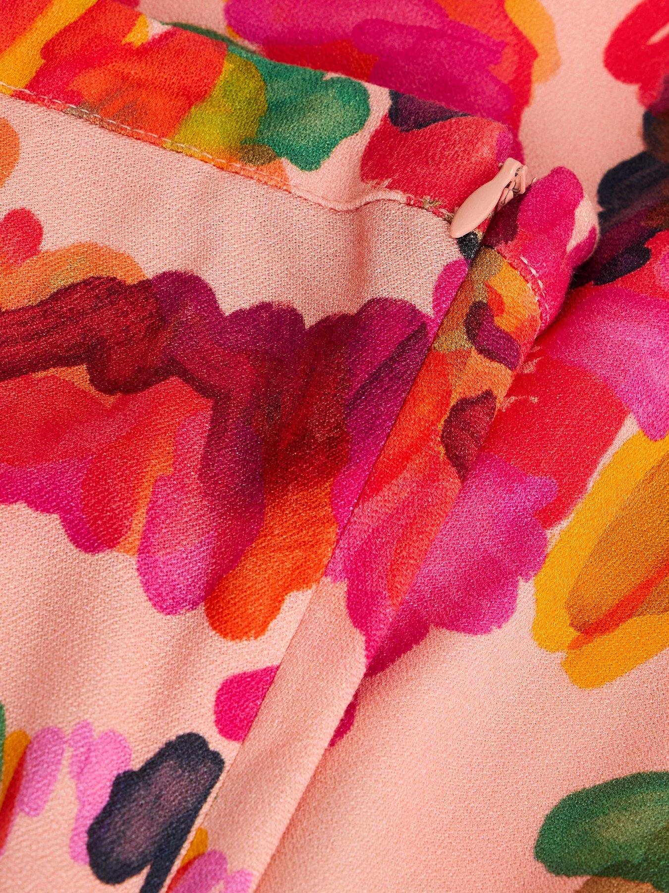 Image 6 of 6 of White Stuff Hope Bias Cut Maxi Skirt - Pink