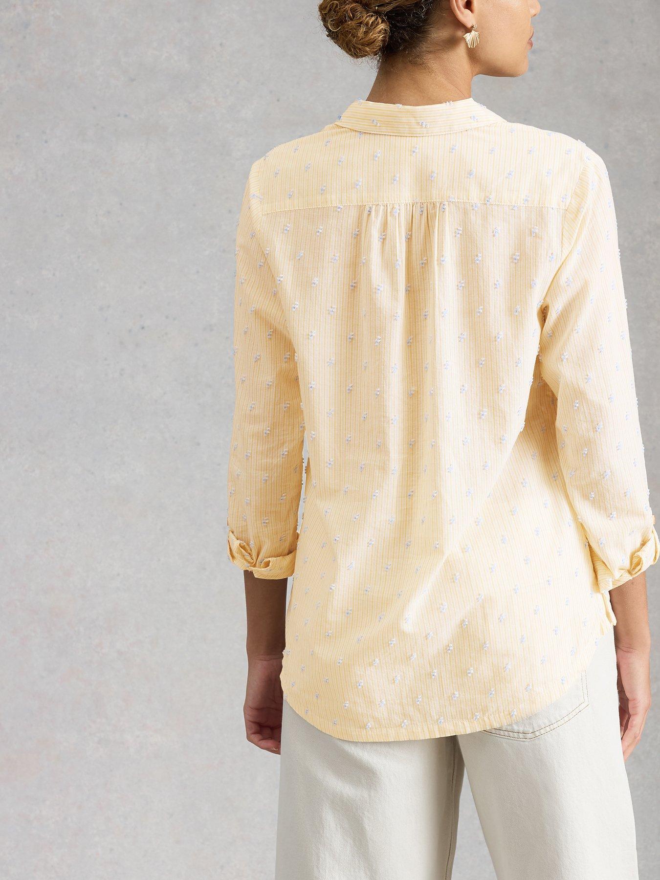 Image 2 of 6 of White Stuff Sophie Cotton Shirt - Yellow
