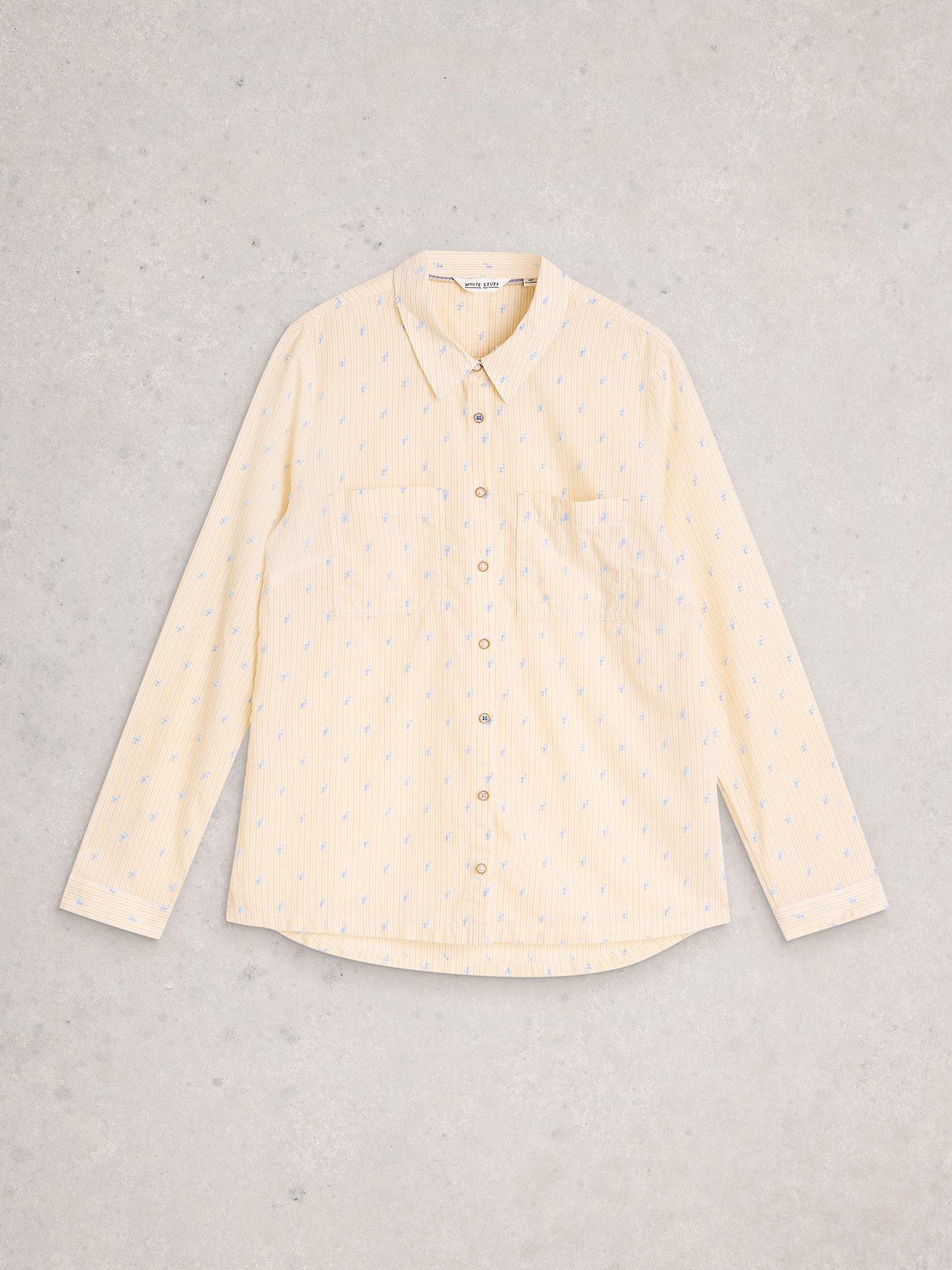Image 5 of 6 of White Stuff Sophie Cotton Shirt - Yellow