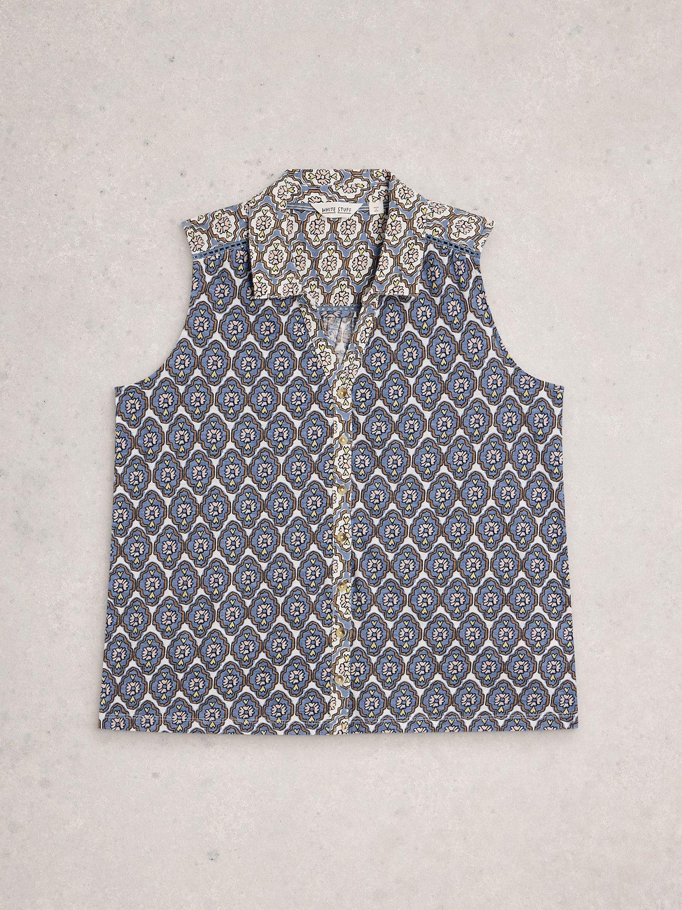 Image 5 of 6 of White Stuff Amy Sleeveless Shirt