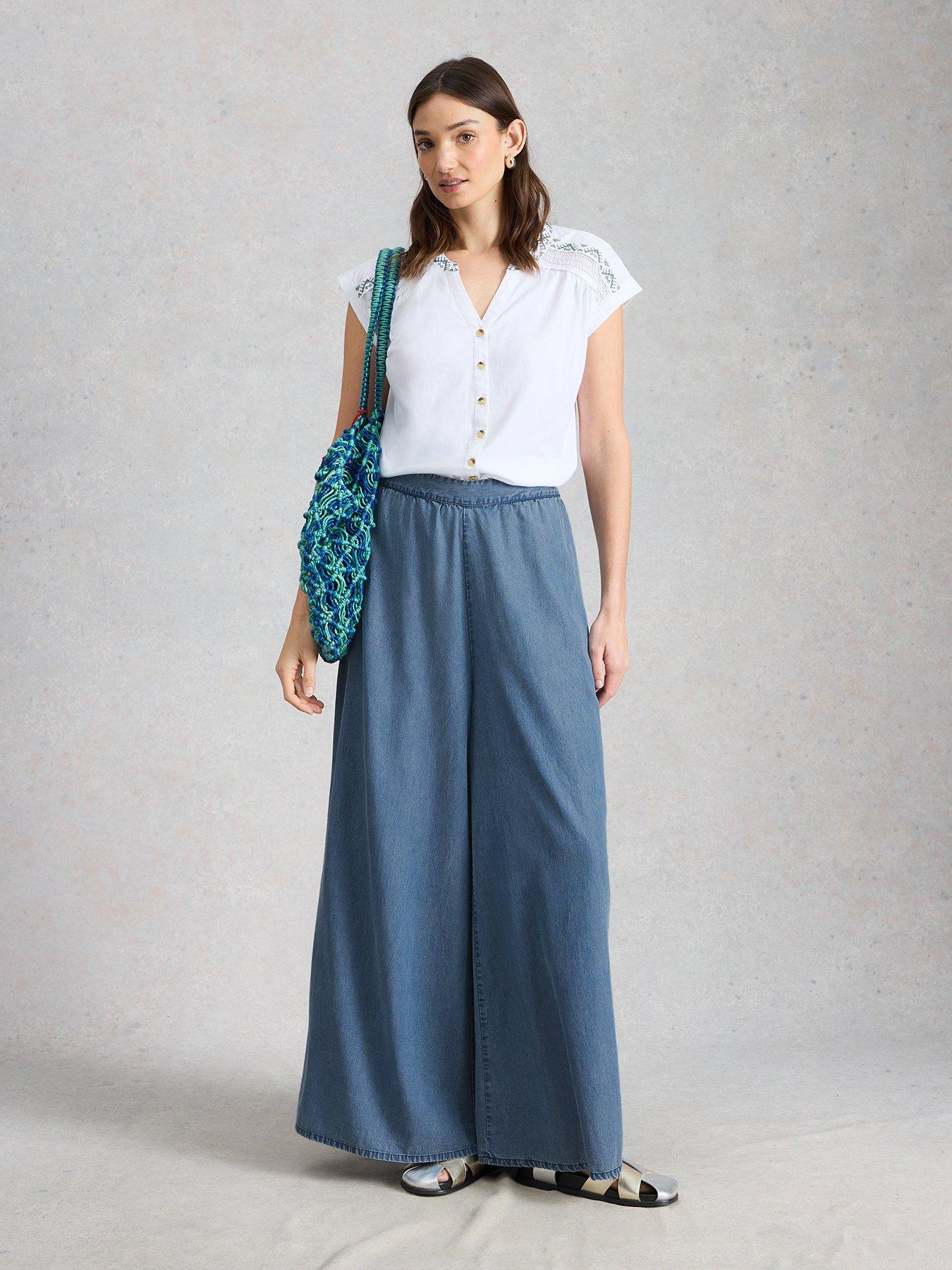 Image 3 of 6 of White Stuff Poppy Palazzo Trouser