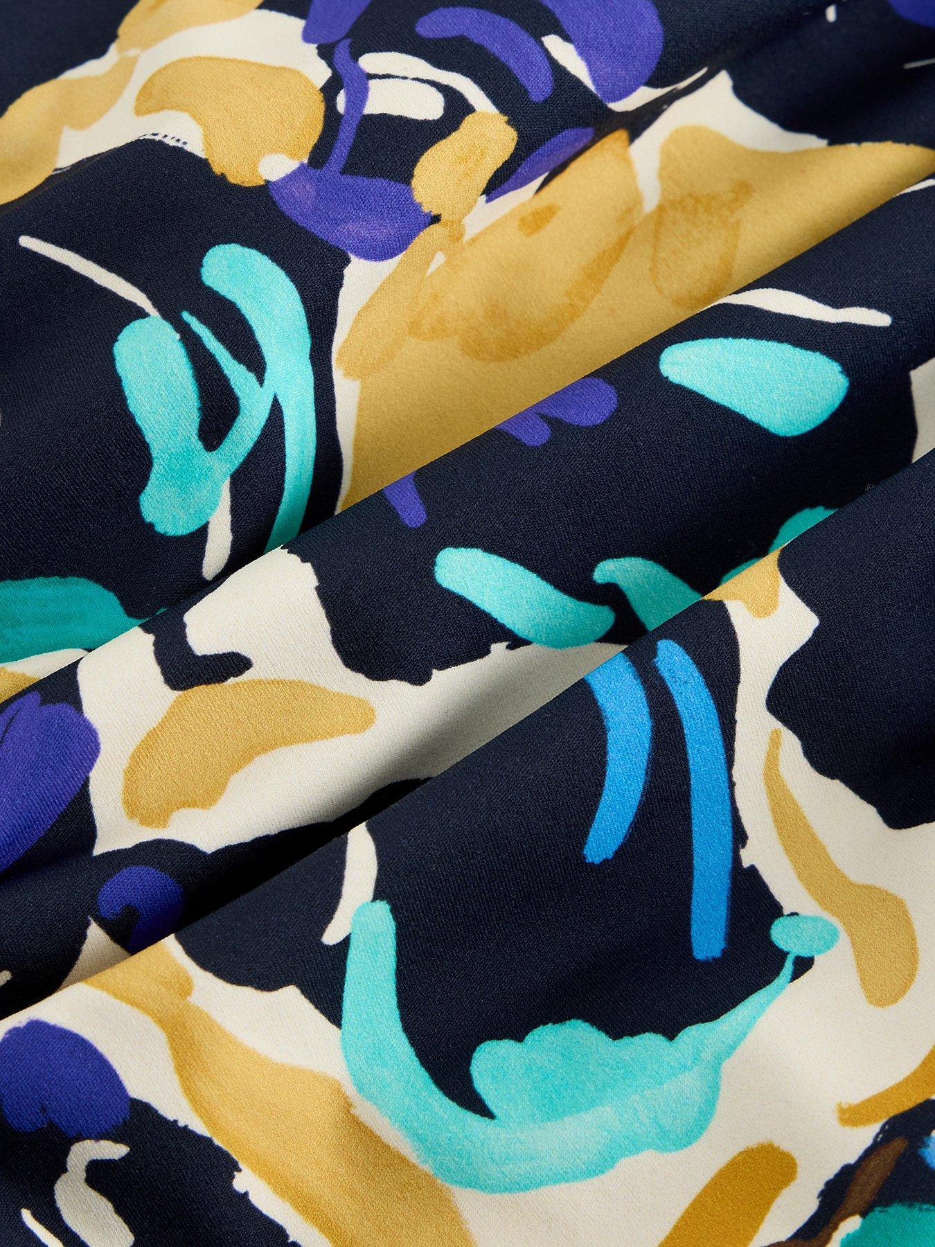 Image 6 of 6 of White Stuff Splash Tankini Top - Navy