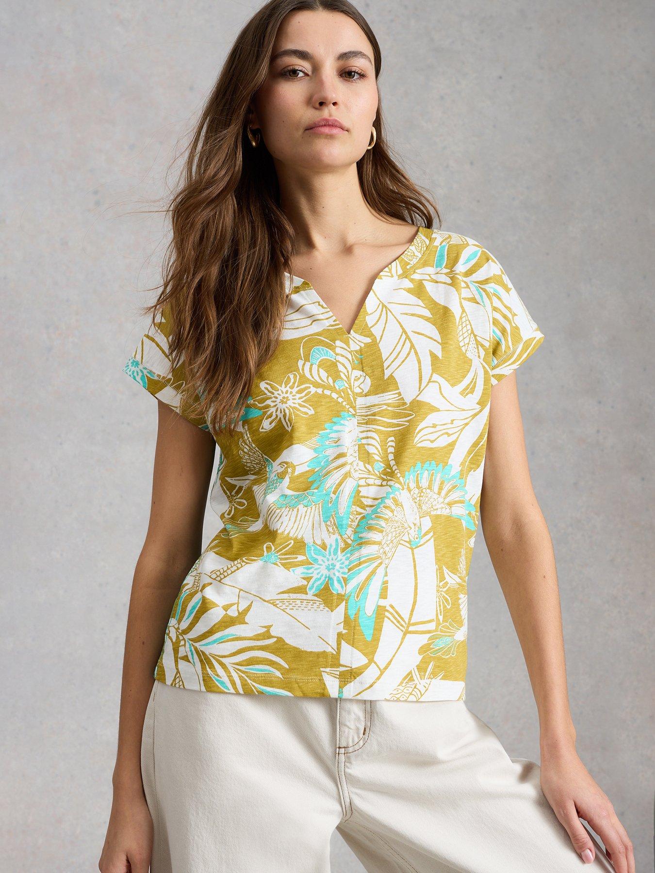 Image 1 of 6 of White Stuff Nelly Notch Neck Tee