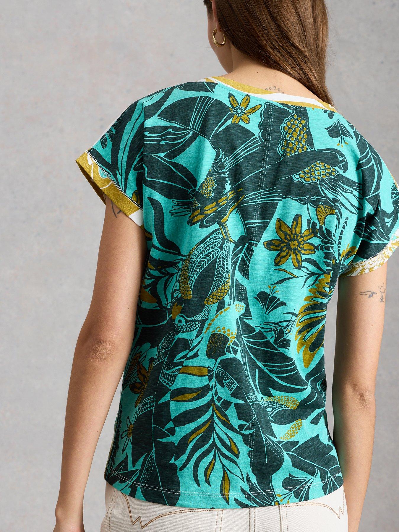 Image 2 of 6 of White Stuff Nelly Notch Neck Tee