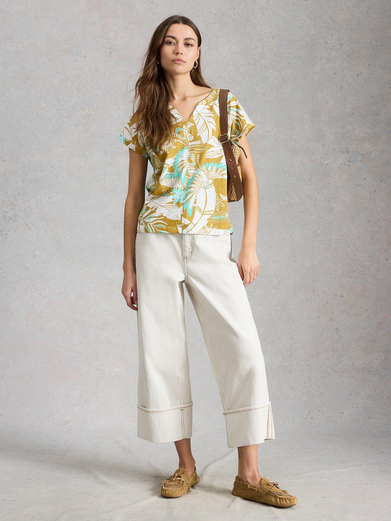 Image 3 of 6 of White Stuff Nelly Notch Neck Tee