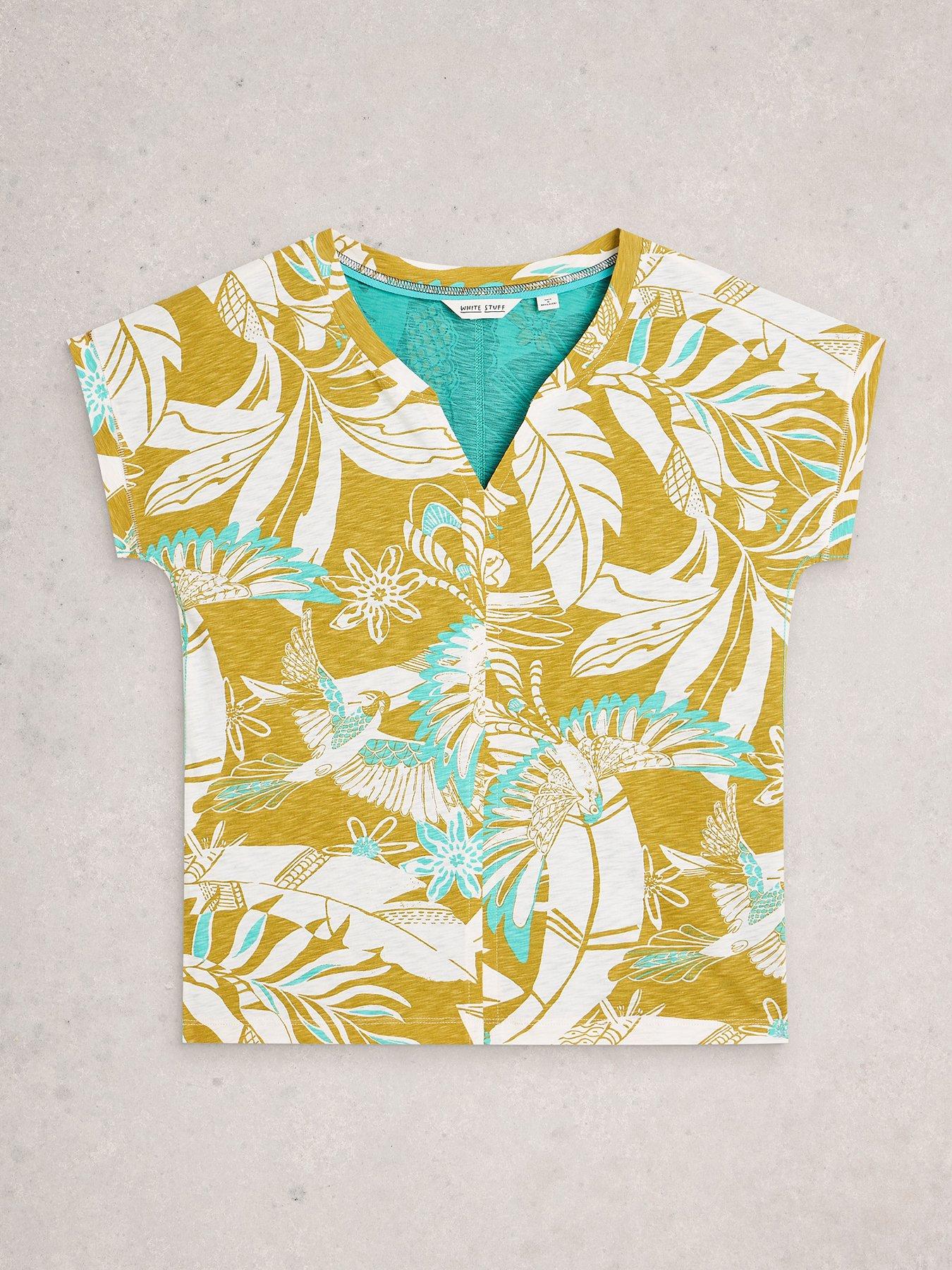 Image 5 of 6 of White Stuff Nelly Notch Neck Tee