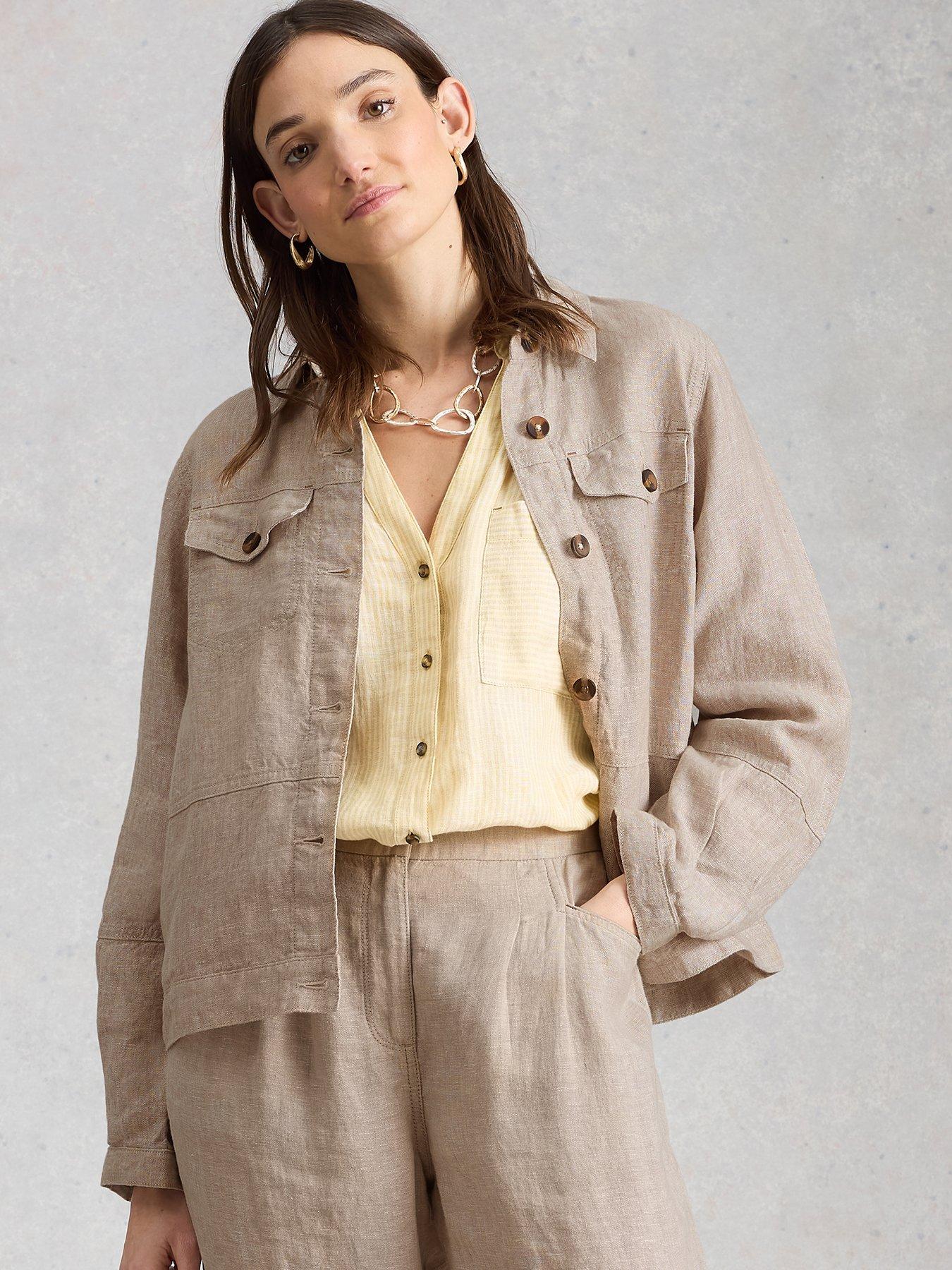 White Stuff Camille Linen Jacket