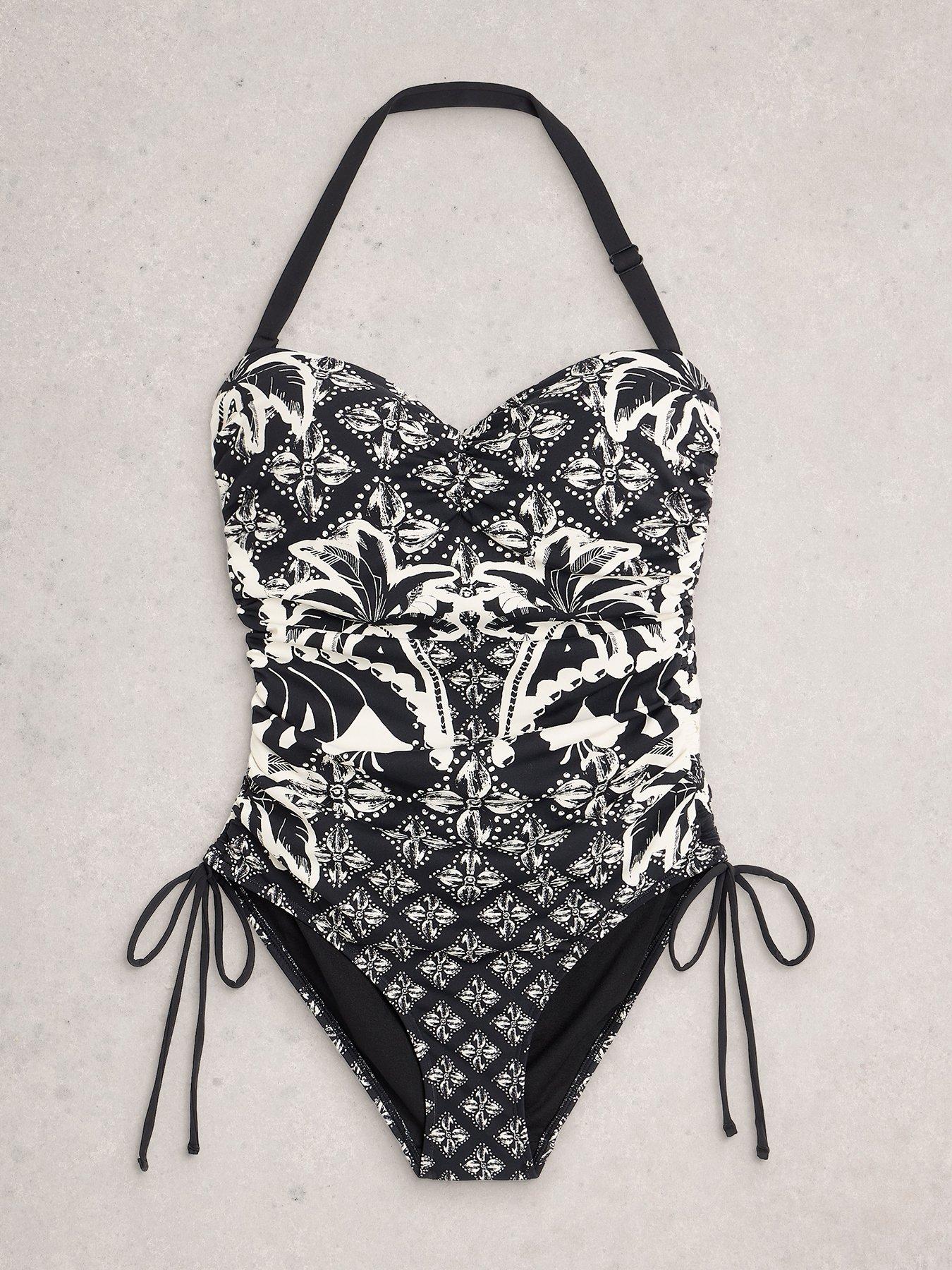 Image 5 of 6 of White Stuff Tina Strapless Swimsuit - Black