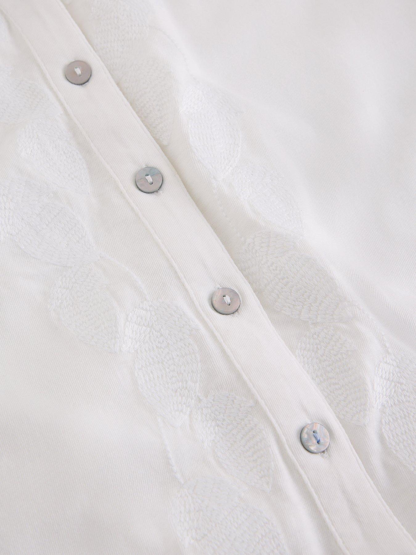 Image 6 of 6 of White Stuff Amy Emb Sleeveless Shirt